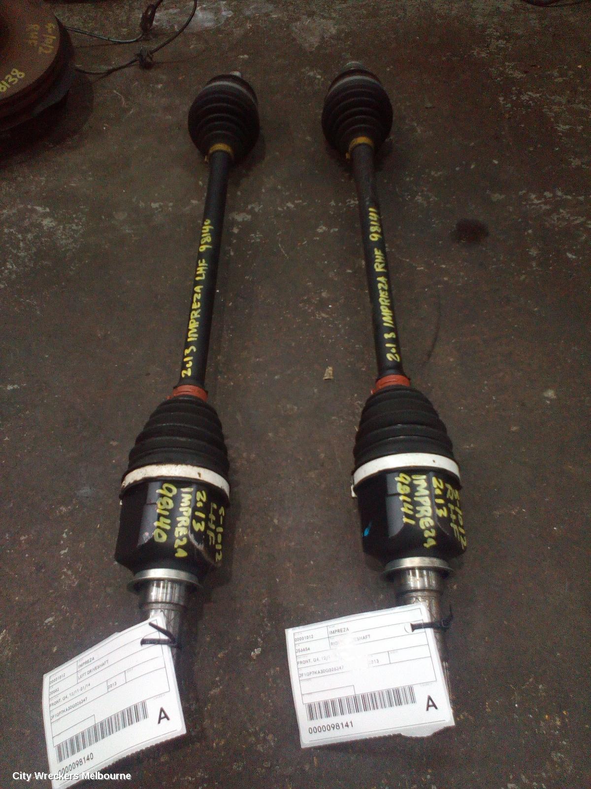 SUBARU IMPREZA LEFT DRIVESHAFT, FRONT, G4, 12/2011 - 01/2014 - Image 2