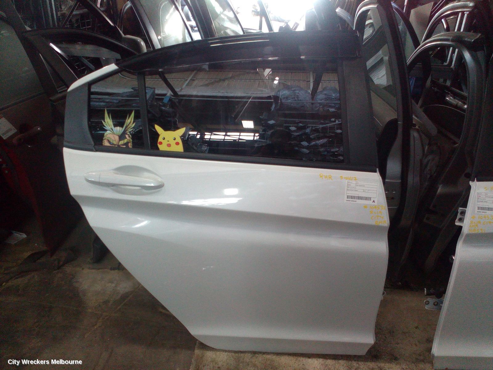 HONDA CITY RIGHT REAR DOOR, GM6, 01/2014 - 09/2020 - Image 1