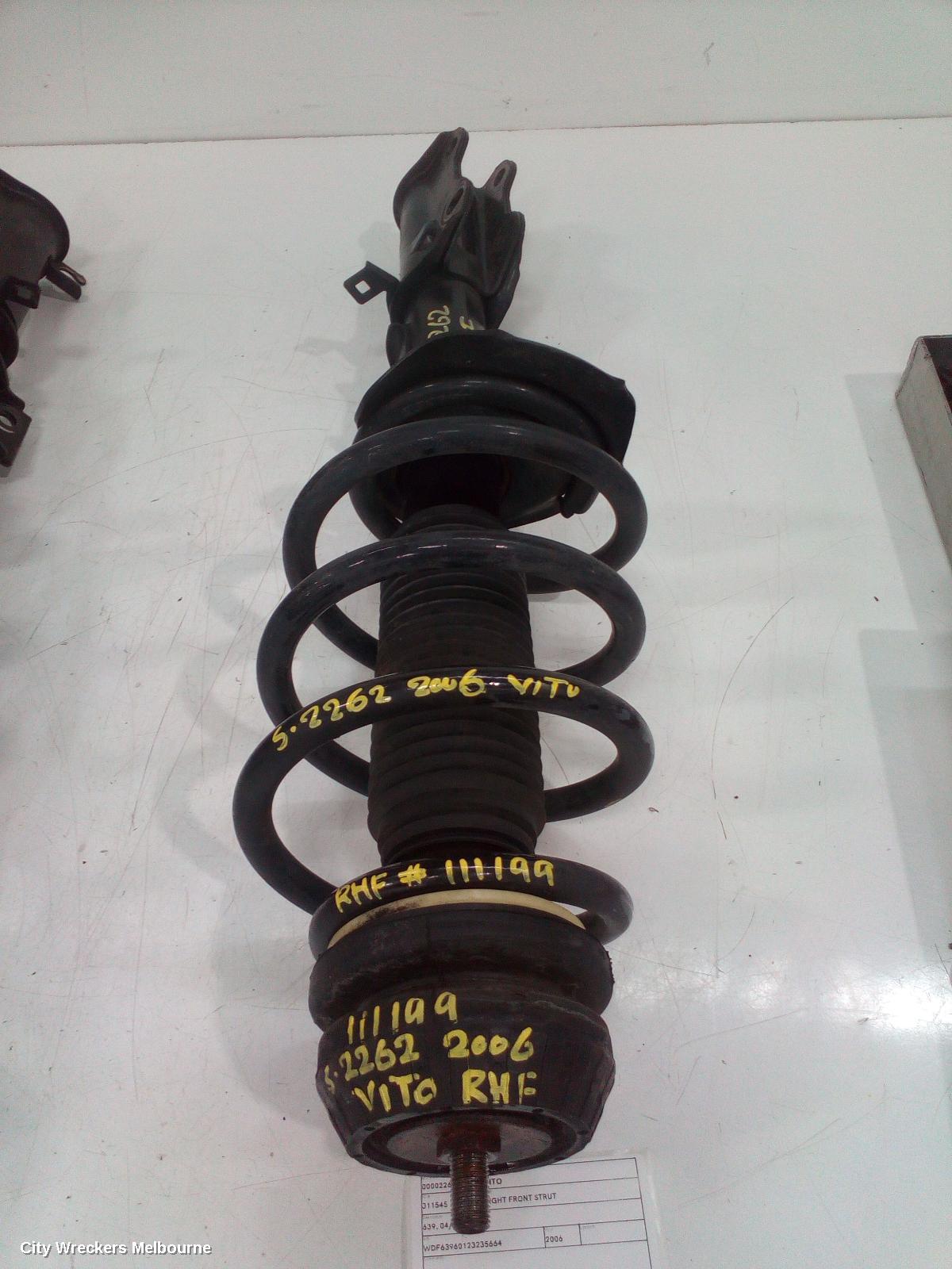 MERCEDES VITO RIGHT FRONT STRUT, 639, 04/2004 - 01/2011 - Image 2