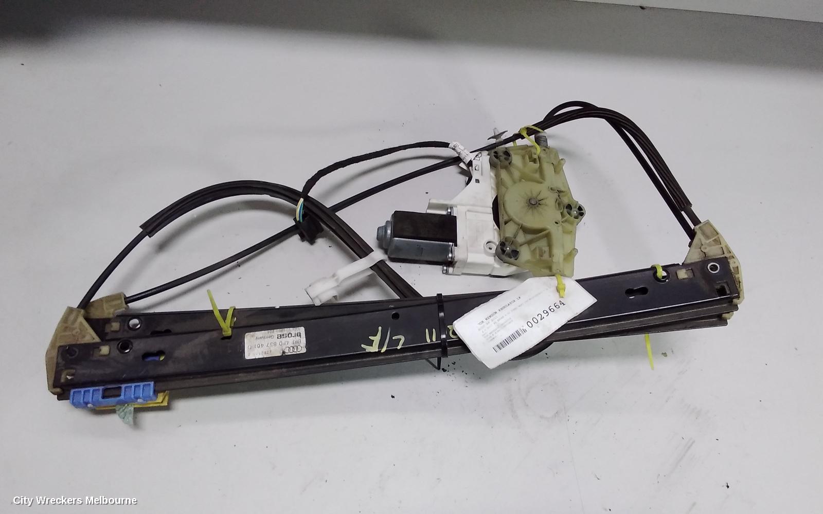 AUDI A6 LEFT FRONT WINDOW REG/MOTOR, C6, VIN WAUZZZ4F... - Image 1