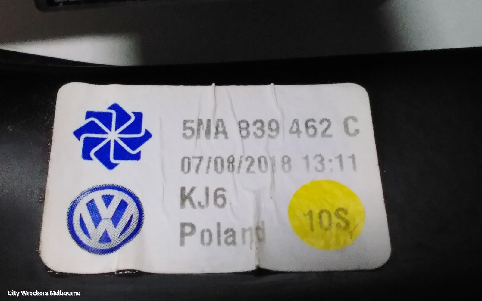 VOLKSWAGEN TIGUAN RIGHT REAR WND REG/MOTOR, 5NA, 06/2016 - 02/2024 - Image 2