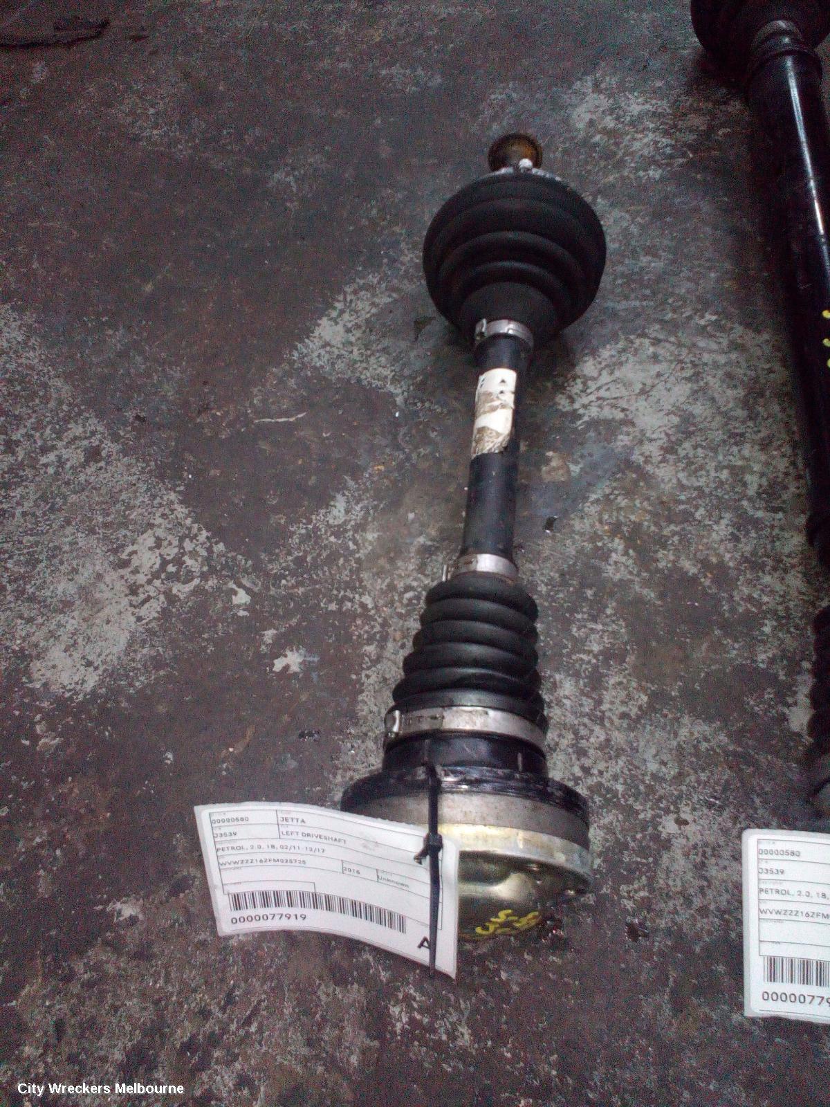 VOLKSWAGEN JETTA LEFT DRIVESHAFT, PETROL, 2.0, 1B, 02/2011 - 12/2017 - Image 1
