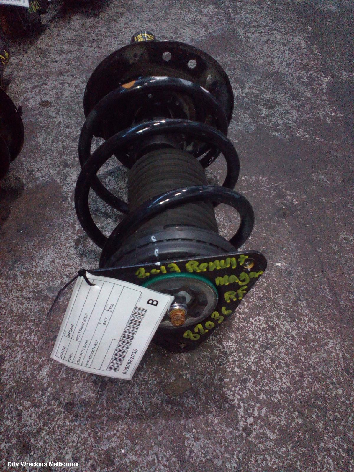 RENAULT MEGANE RIGHT FRONT STRUT, GEN 4, 06/2016 - 02/2020 - Image 1