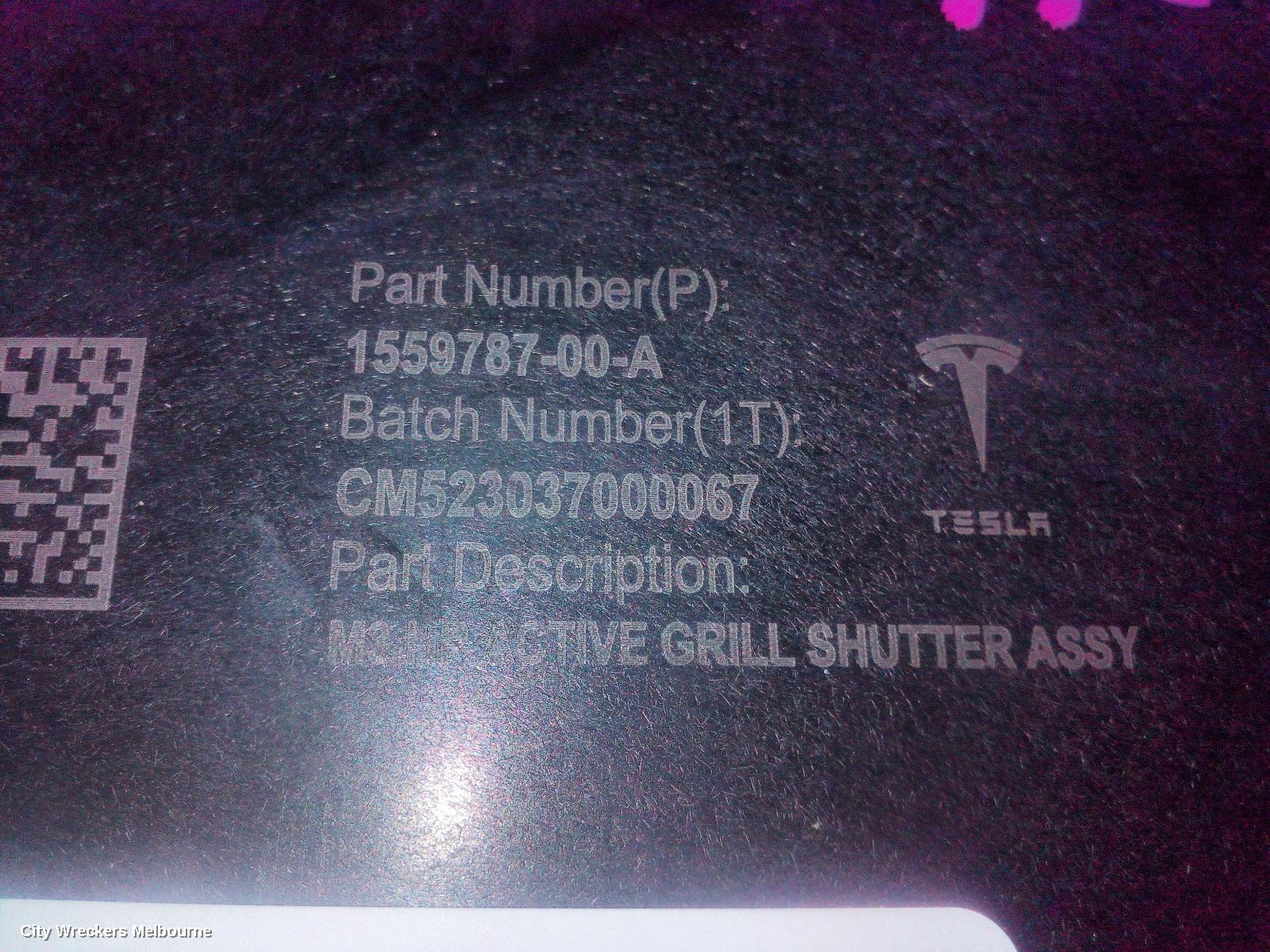 TESLA MODEL 3, 1ST GEN, 06/2019 ONWARDS, 1559787-00-A FRONT RADIATOR ACTIVE GRILLE SHUTTER: 140819 - Image 2