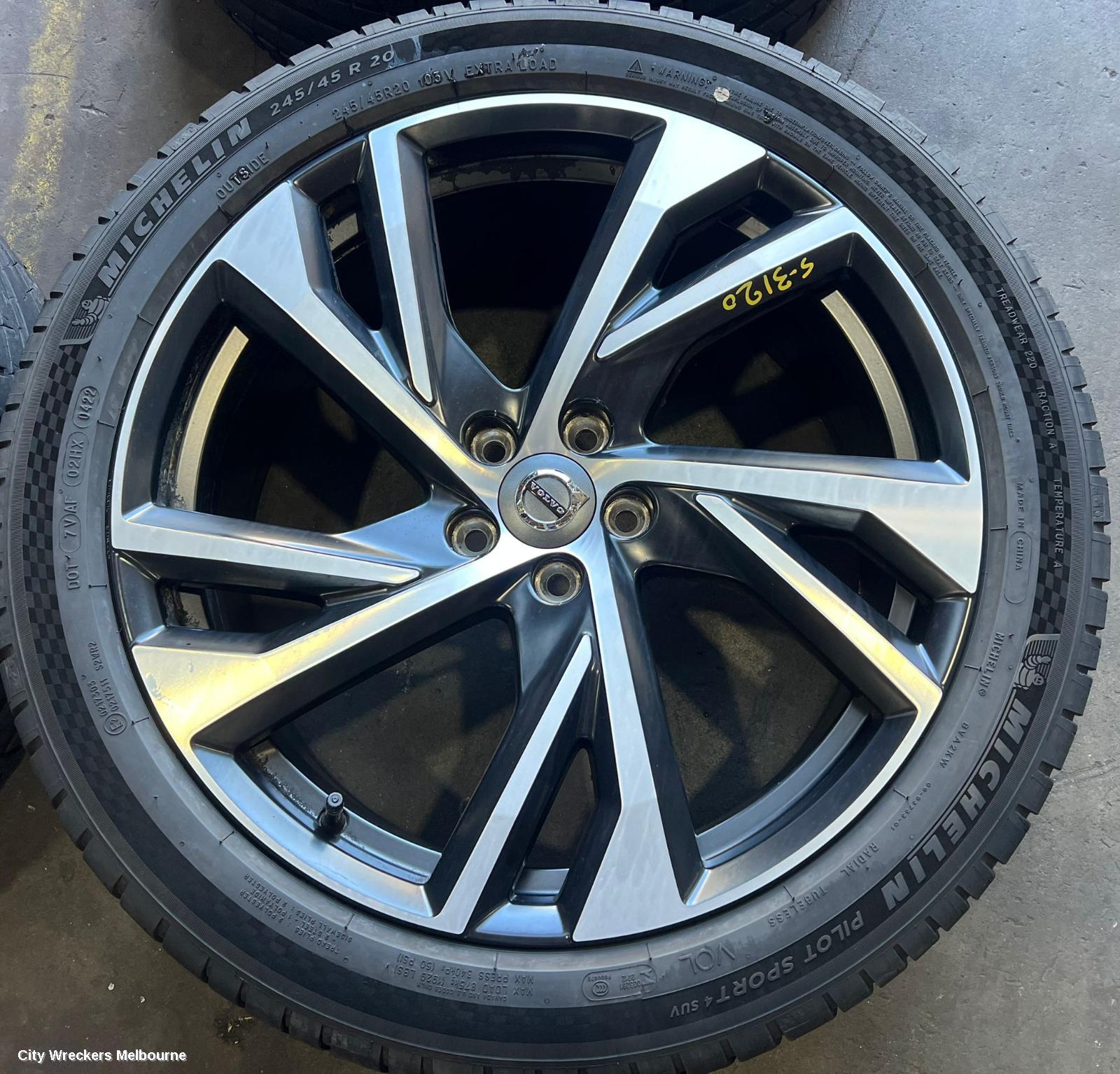VOLVO XC40 WHEEL MAG, FACTORY, 20X8IN, 5 Y SPOKE, 06/2022 ONWARDS - Image 3
