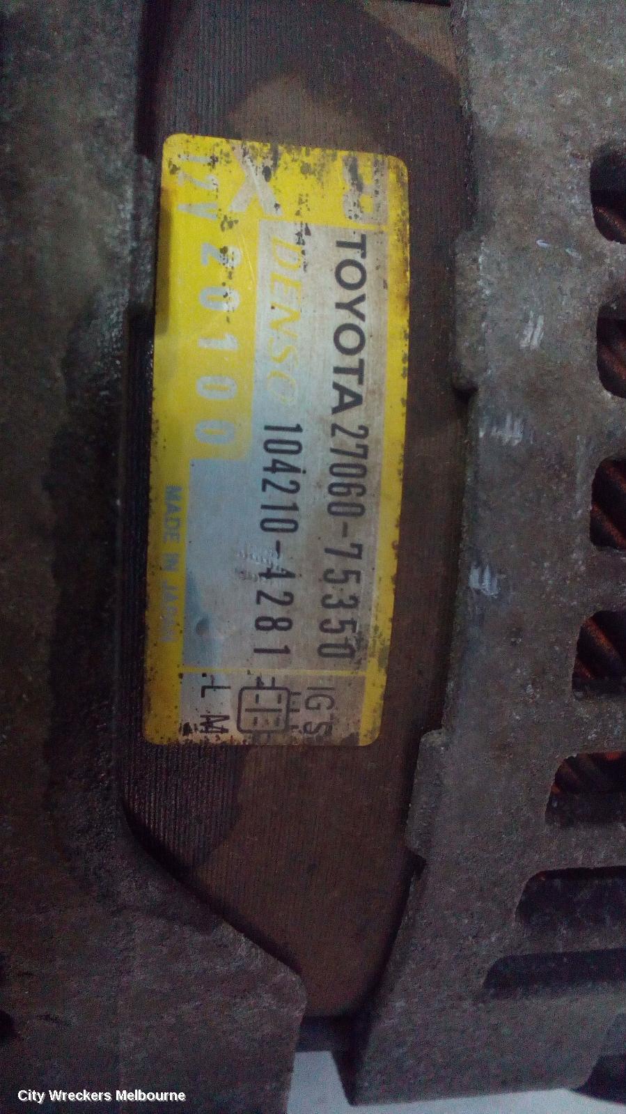 TOYOTA HIACE ALTERNATOR, PETROL, 2.7, 2TR-FE, MANUAL T/M, TRH, 03/2005 - 02/2015 - Image 2