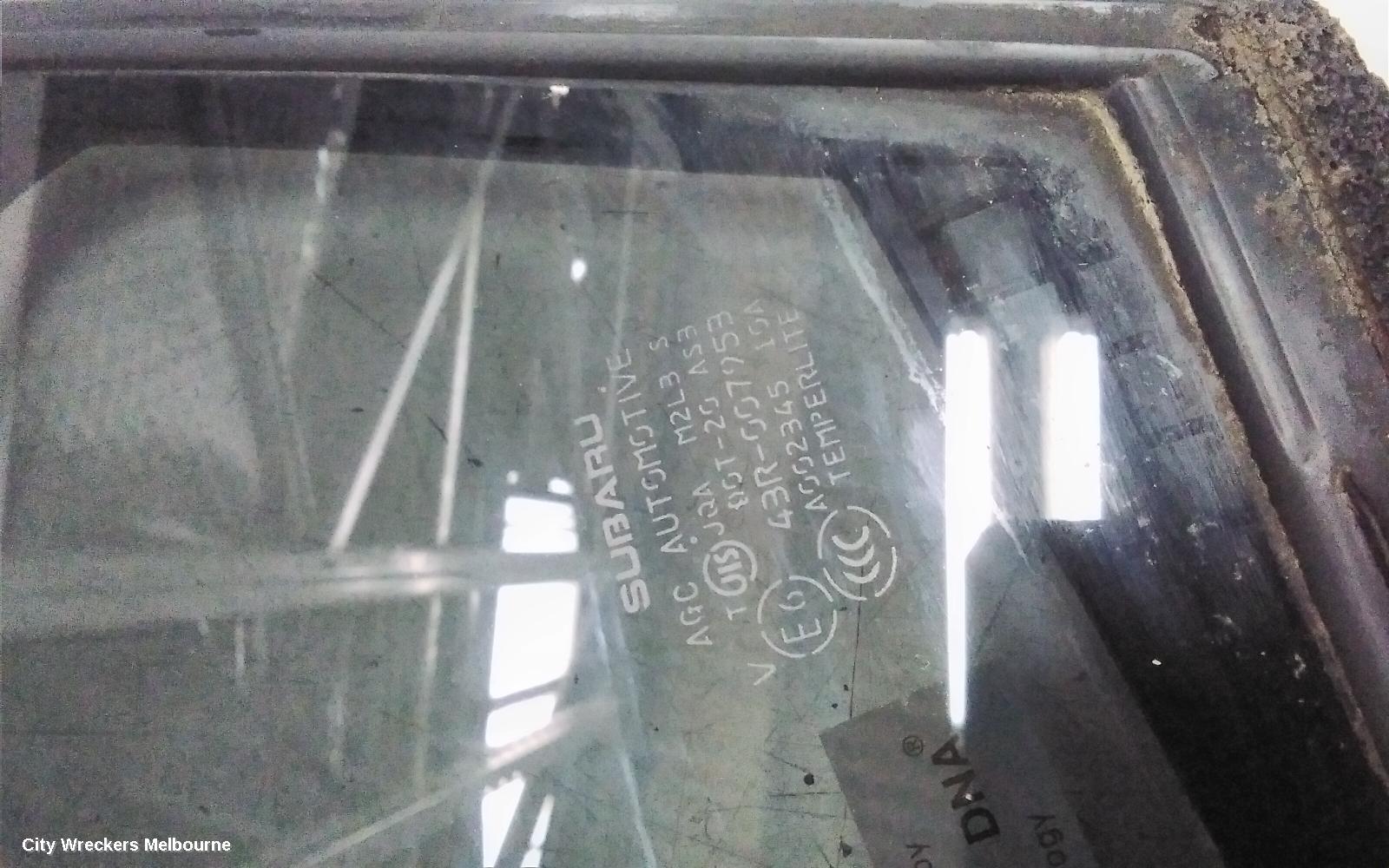 SUBARU WRX LEFT REAR 1/4 DOOR GLASS, V1, 03/2014 - 10/2021 - Image 2