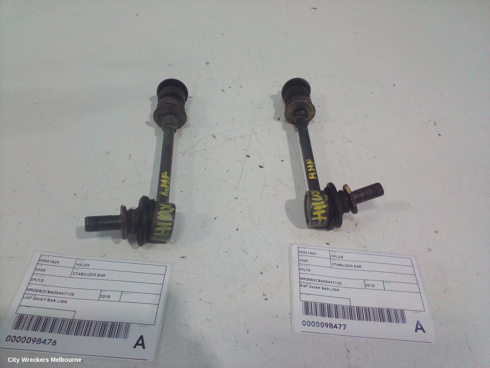 TOYOTA HILUX STABILISER BAR, 2WD, FRONT SWAY BAR, 09/2015 ONWARDS - Image 3