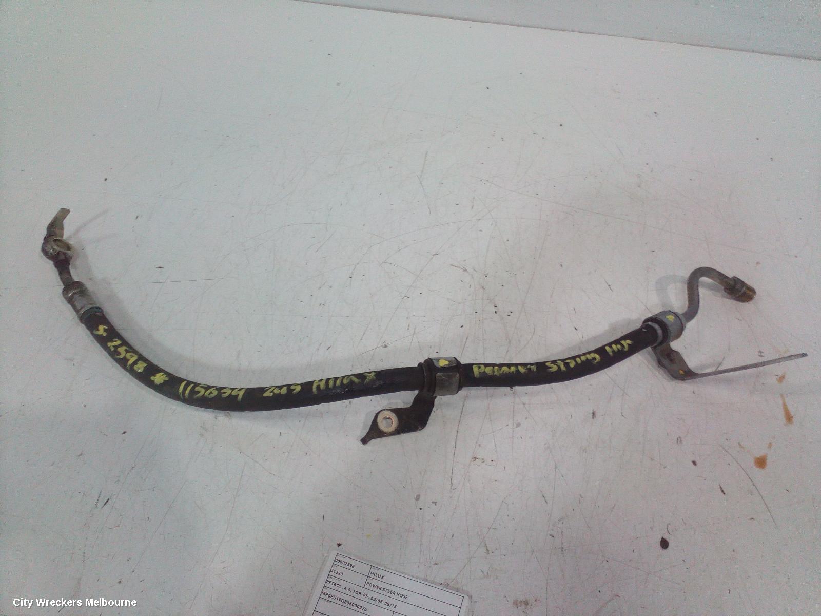 TOYOTA HILUX POWER STEER HOSE, PETROL, 4.0, 1GR-FE, HIGH PRESSURE LINE, 02/2005 - 08/2015 - Image 2