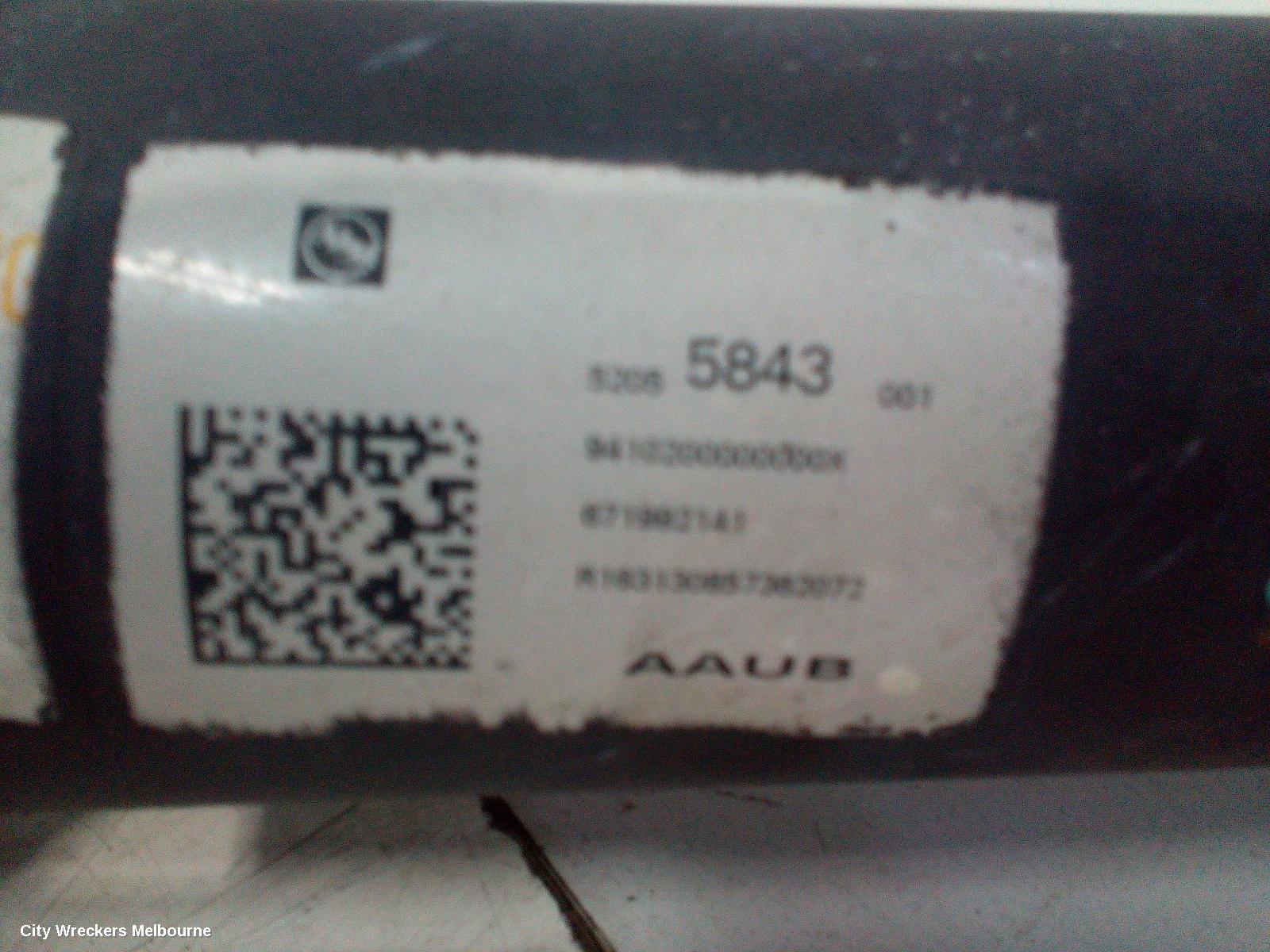HOLDEN COLORADO FRONT PROP SHAFT, RG/RG7, 4WD, 01/2012 - 12/2020 - Image 1