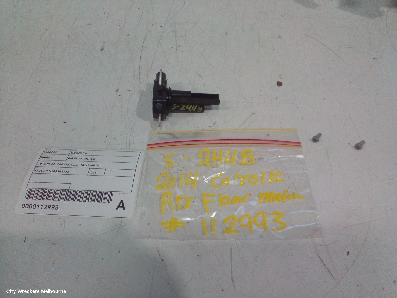 TOYOTA COROLLA AIR FLOW METER, 1.8, 2ZR-FE, ZRE172/20182R, 10/2012 - 06/2019 - Image 1