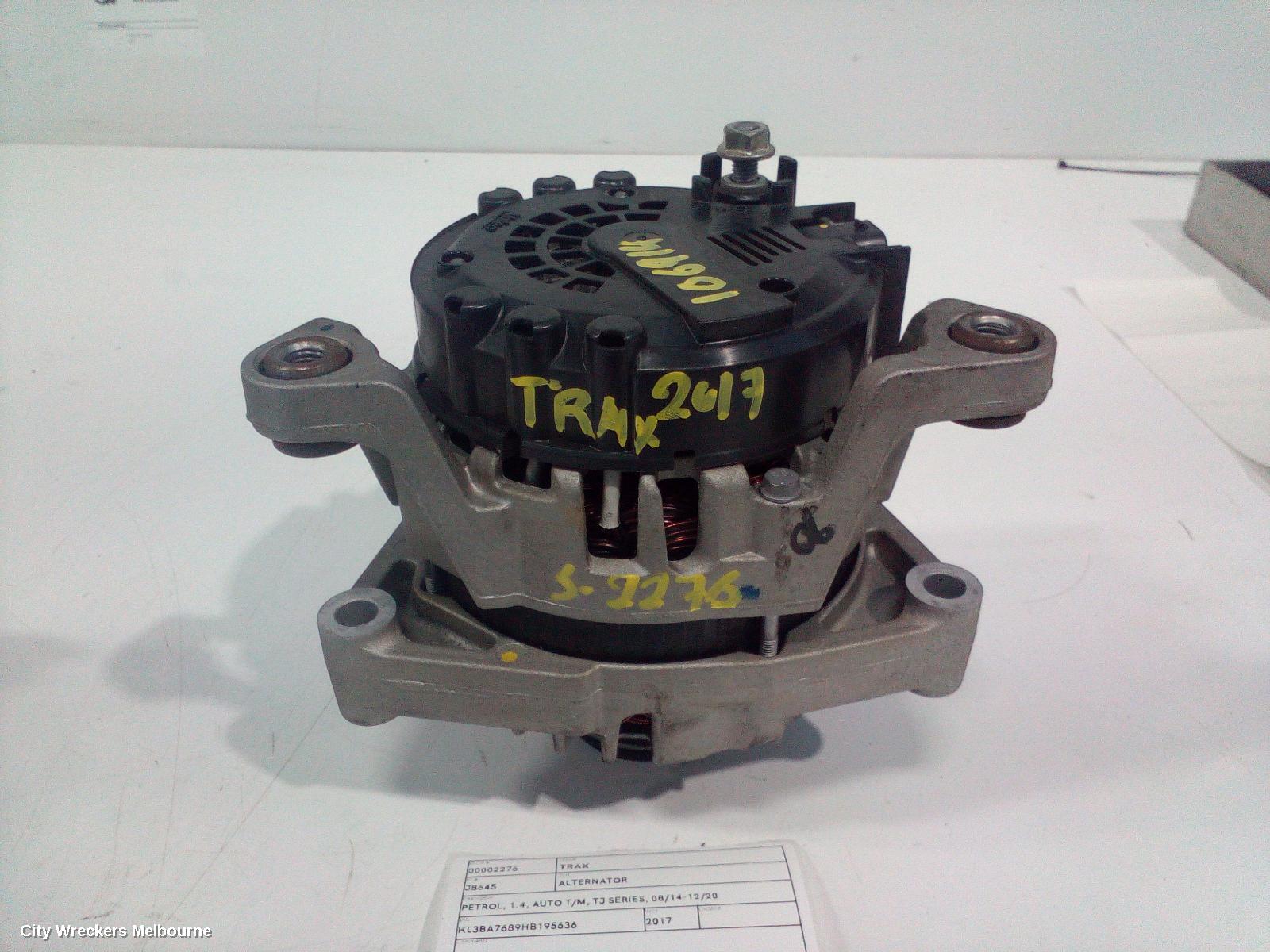 HOLDEN TRAX ALTERNATOR, PETROL, 1.4, AUTO T/M, TJ SERIES, 08/2014 - 12/2020 - Image 1