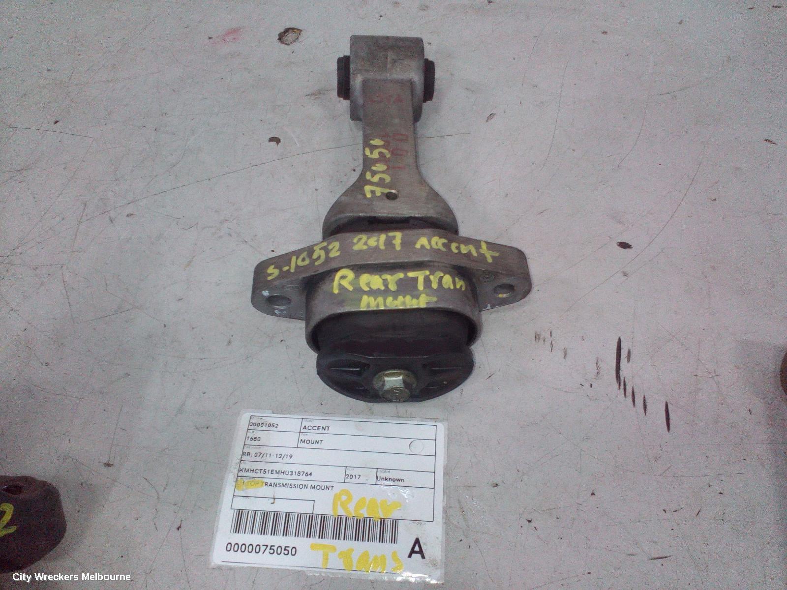 HYUNDAI ACCENT MOUNT, RB, 05/2011 - 12/2019 - Image 1