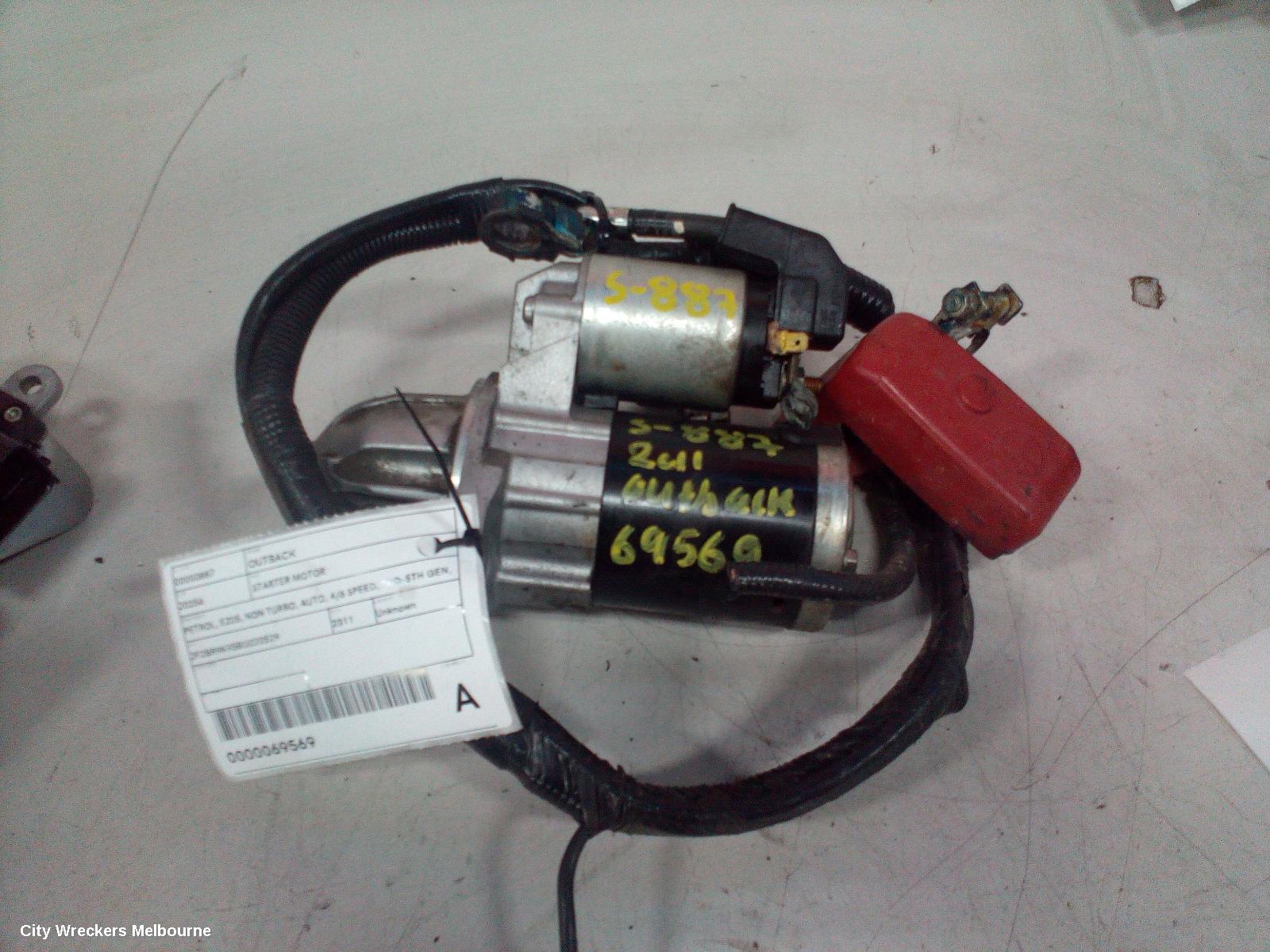 SUBARU OUTBACK STARTER, PETROL, EJ25, NON TURBO, AUTO, 4/6 SPEED, 2ND-5TH GEN, 09/1996 - 09/2012 - Image 3