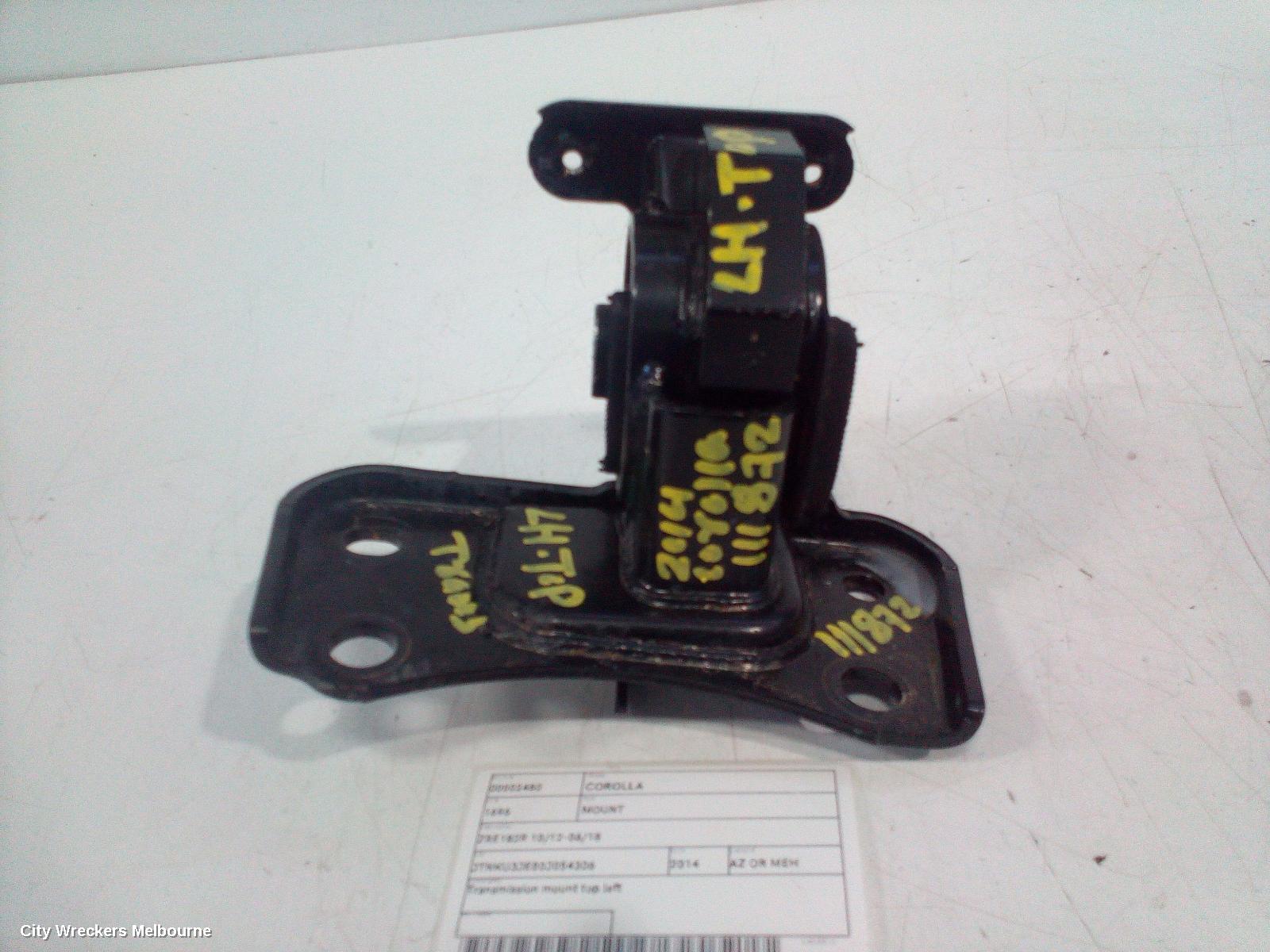 TOYOTA COROLLA MOUNT, ZRE182R 10/2012 - 06/2018 - Image 2