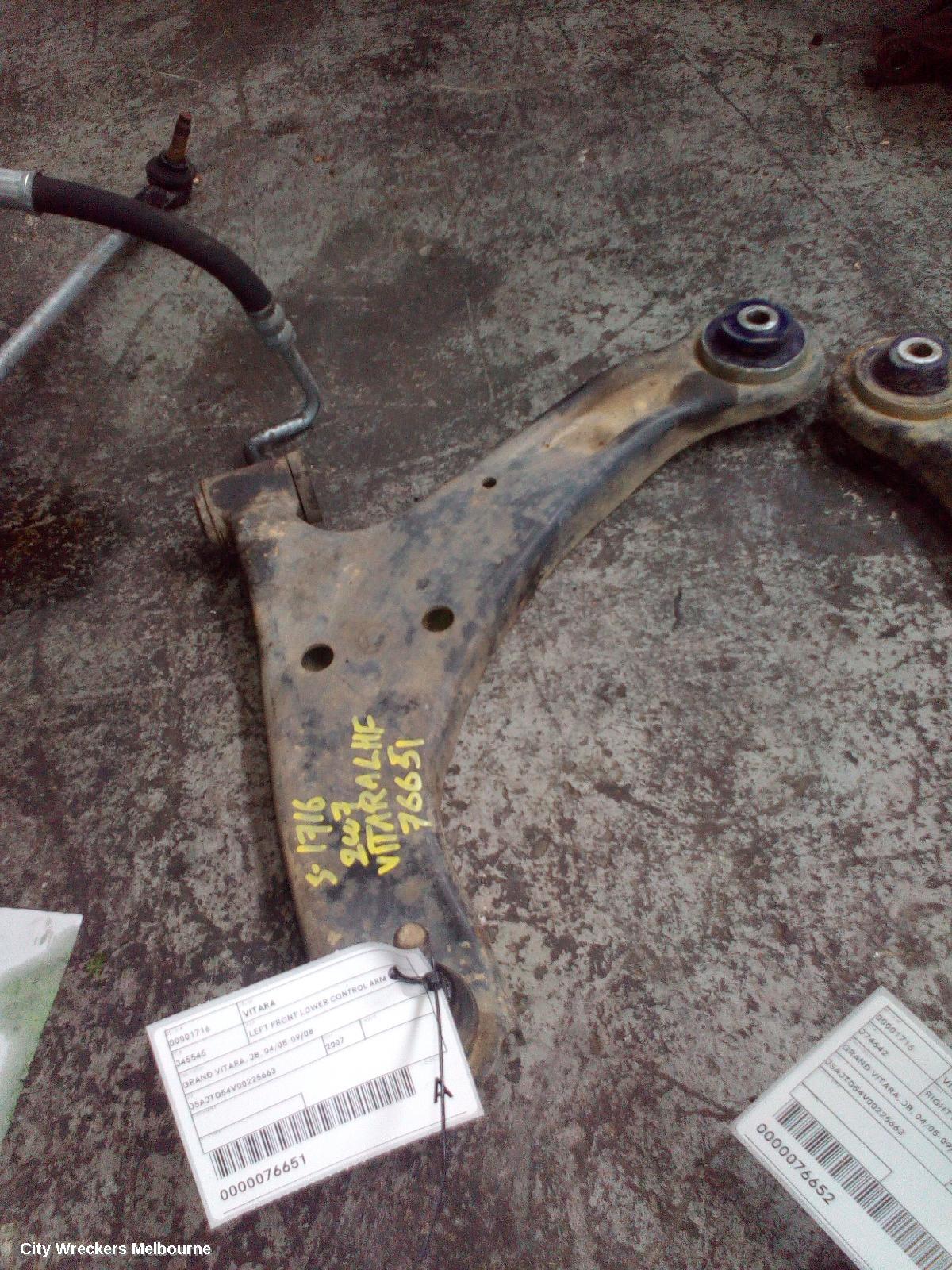 SUZUKI VITARA LEFT FRONT LOWER CONTROL ARM, GRAND VITARA, JB, 04/2005 - 09/2008 - Image 1