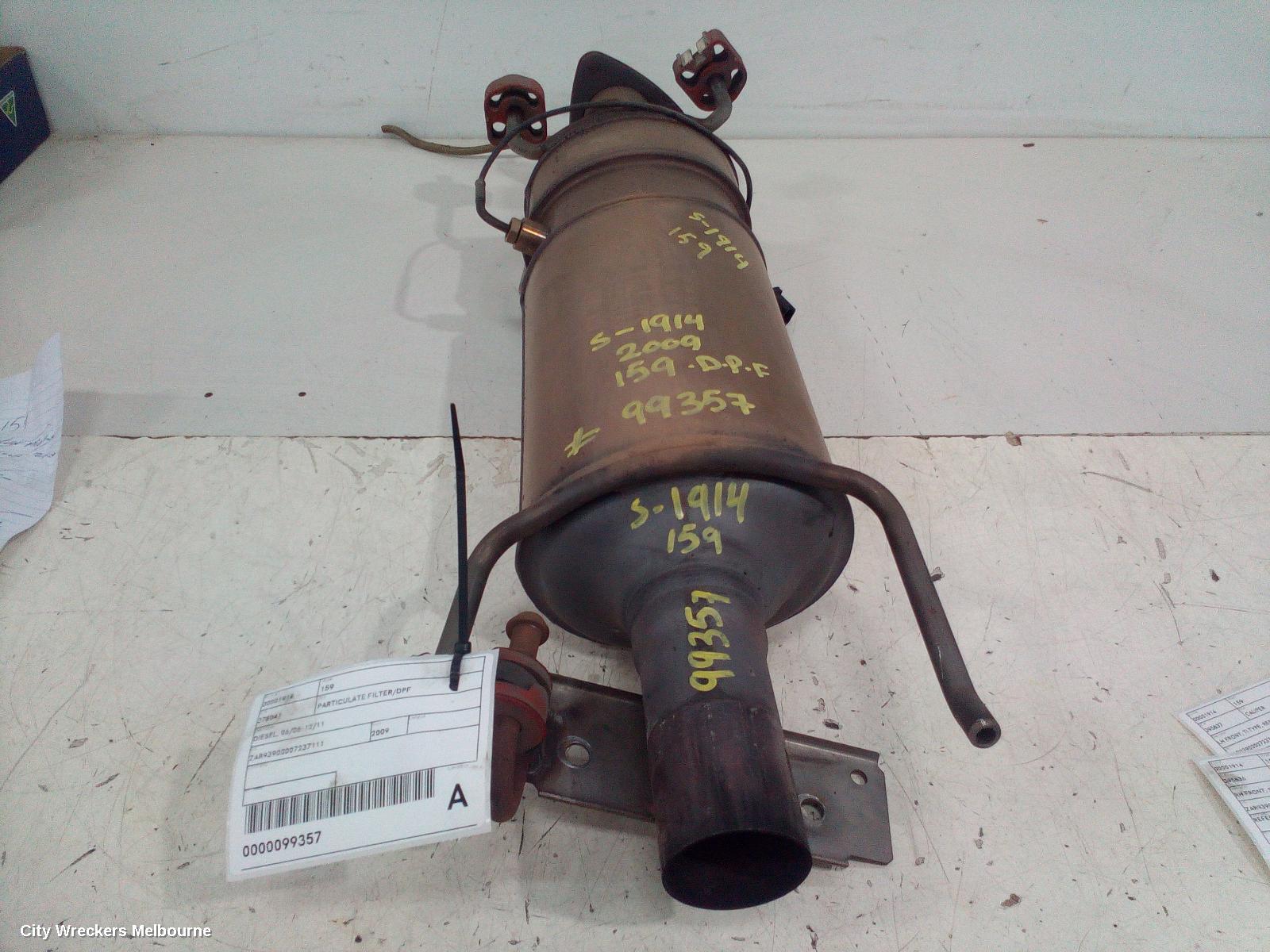 ALFA ROMEO 159 PARTICULATE FILTER/DPF, DIESEL, 06/2006 - 12/2011 - Image 2