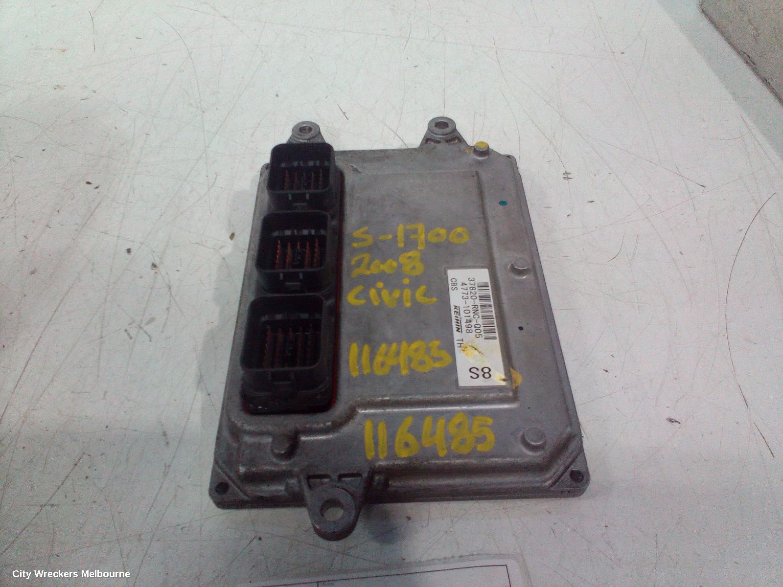 HONDA CIVIC ECU, 8TH GEN, ENGINE ECU, 1.8, PETROL, AUTO T/M, ECU ONLY, 02/2006 - 12/2011 - Image 1