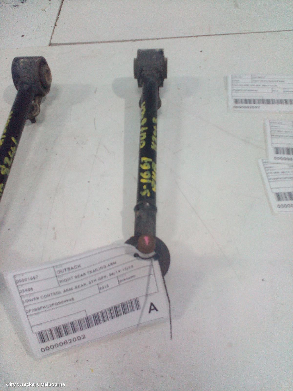 SUBARU OUTBACK RIGHT REAR TRAILING ARM, LOWER CONTROL ARM-REAR, 6TH GEN, 08/2014 - 12/2020 - Image 1