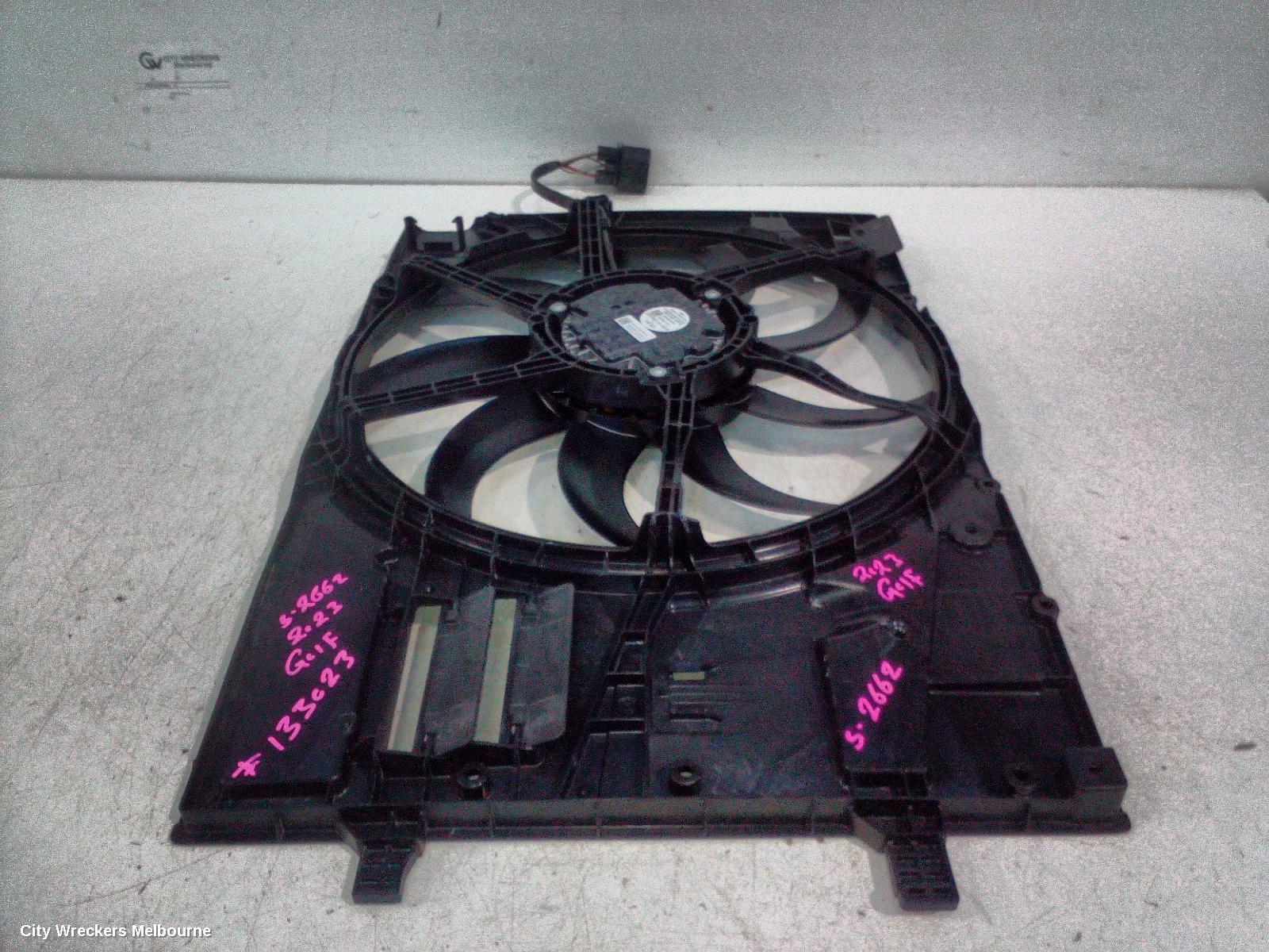 VOLKSWAGEN GOLF FAN, SINGLE FAN ASSY, PETROL, 1.4, TURBO, DJKA CODE, 400 WATT, GEN 8, 09/2020 ONWARDS - Image 1