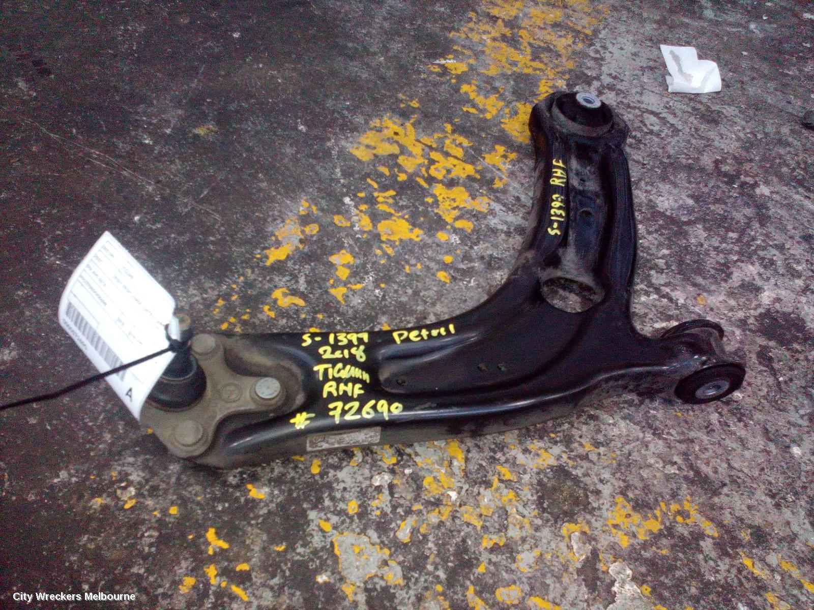 VOLKSWAGEN TIGUAN RIGHT FRONT LOWER CONTROL ARM, 5NA, 4WD, 06/2016 ONWARDS - Image 1