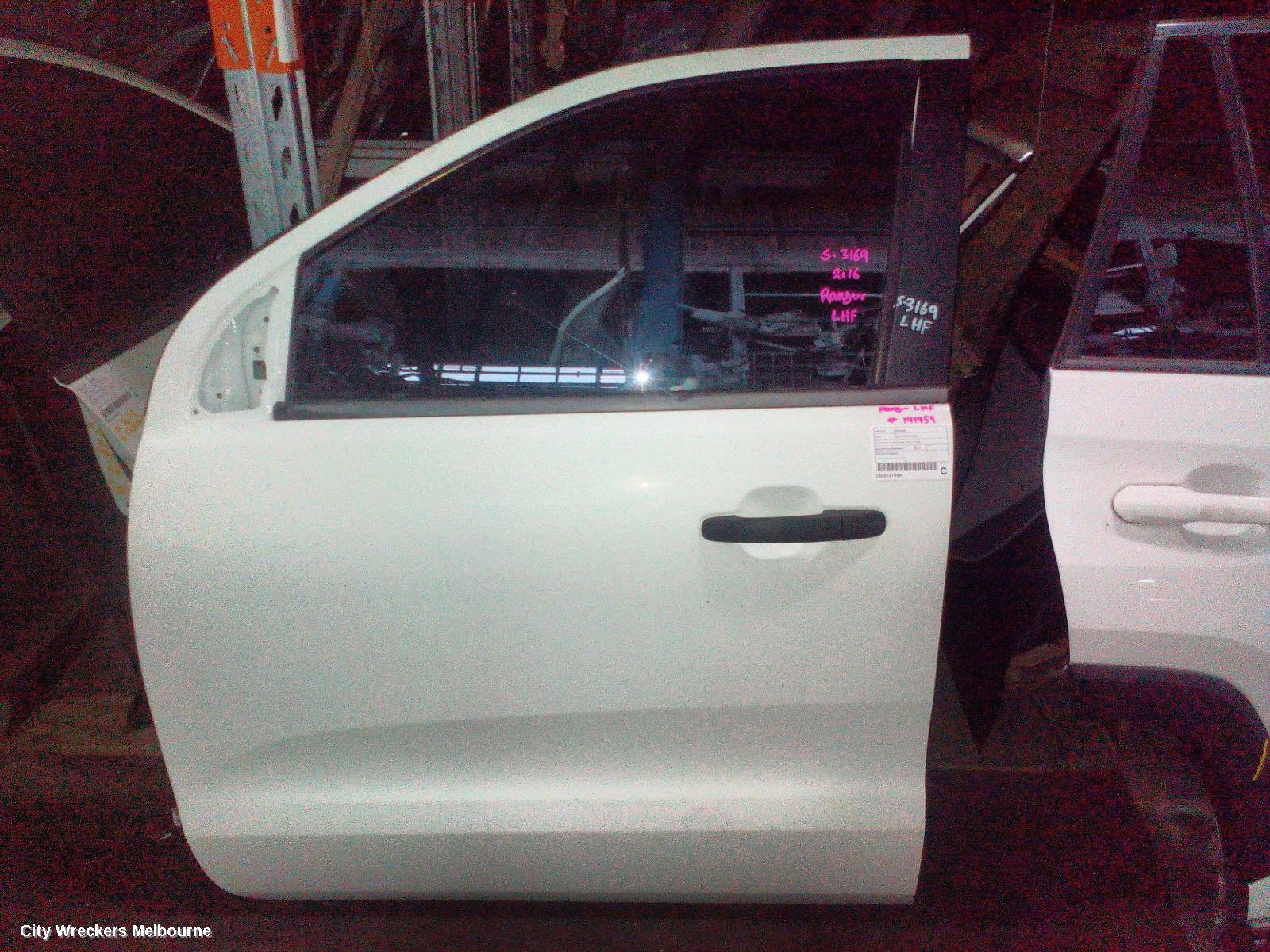 FORD RANGER LEFT FRONT DOOR, PX SERIES 1-3, DUAL CAB, 06/2011 - 04/2022 - Image 1