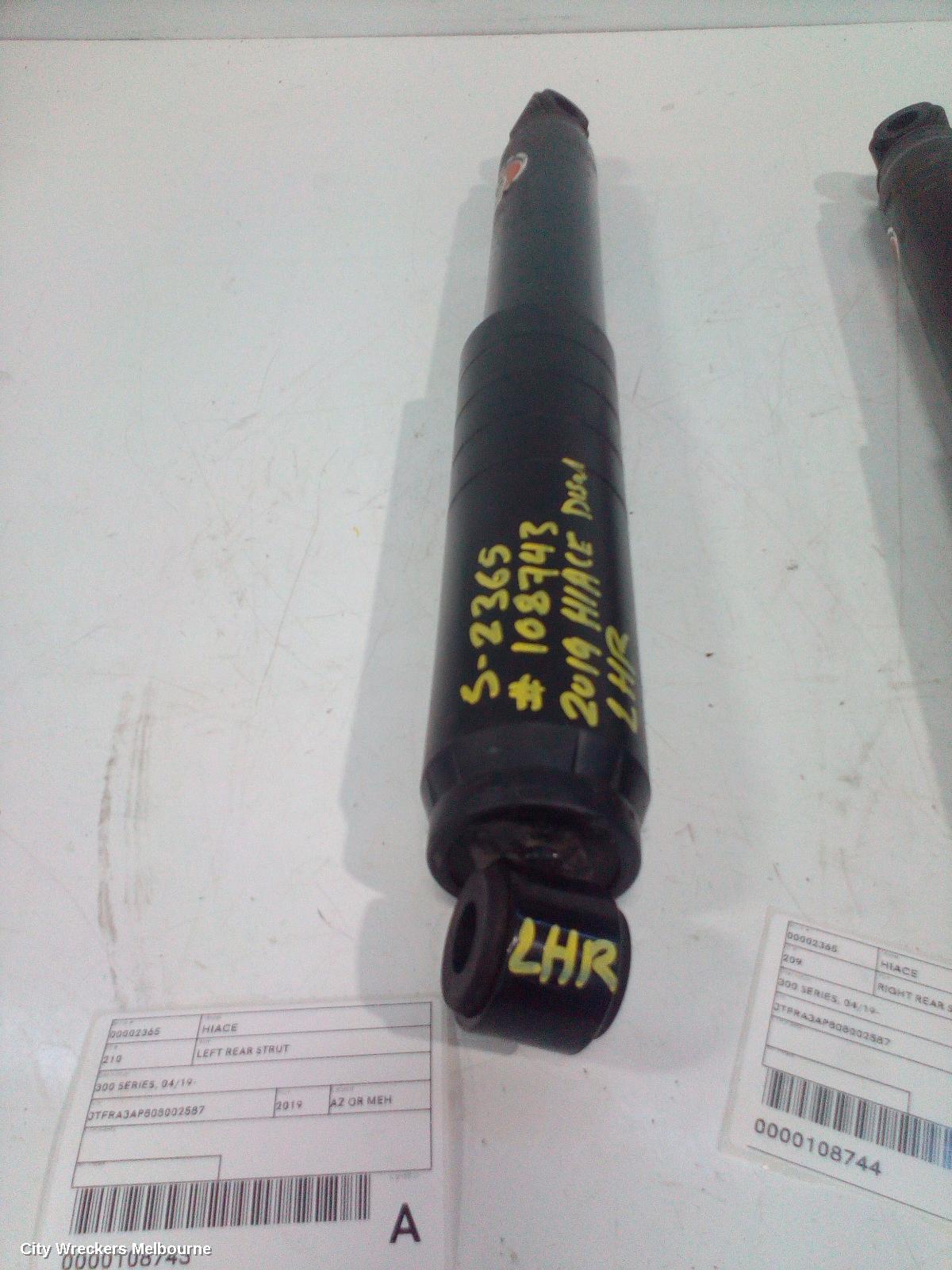 TOYOTA HIACE LEFT REAR STRUT, 300 SERIES, 02/2019 ONWARDS - Image 2