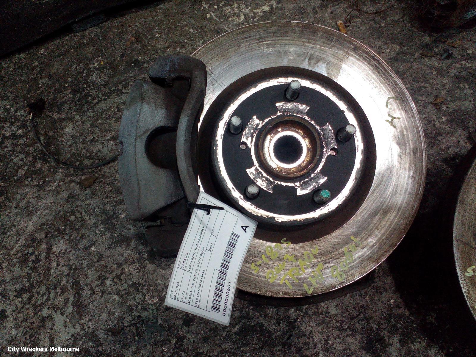 TOYOTA TARAGO LEFT FRONT HUB ASSEMBLY, ACR50R, 3.5, 2GR-FE, 02/2007 - 06/2020 - Image 1