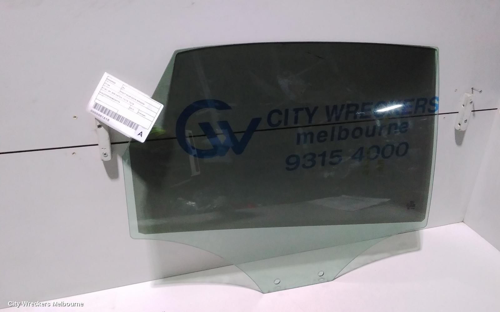 AUDI A1 RIGHT REAR DOOR WINDOW, A1/S1, 8X, 5DR HATCH, 12/2010 - 10/2018 - Image 1