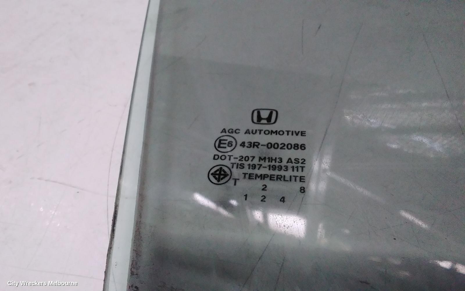 HONDA CRV RIGHT FRONT DOOR WINDOW, RE, 03/2007 - 10/2012 - Image 3