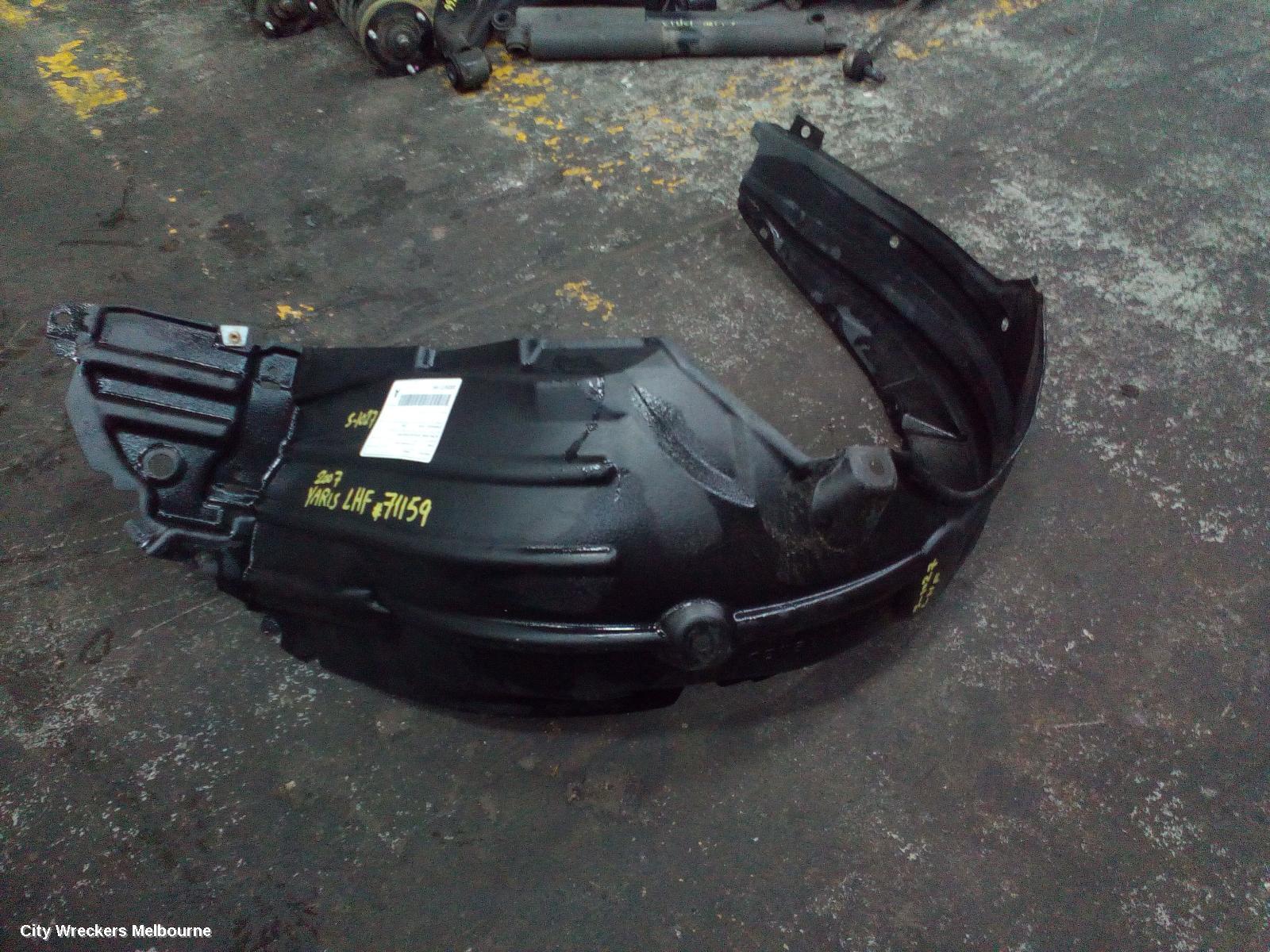 TOYOTA YARIS LEFT GUARD LINER, NCP9#, SEDAN, 03/2006 - 06/2016 (AUS ONLY) - Image 2