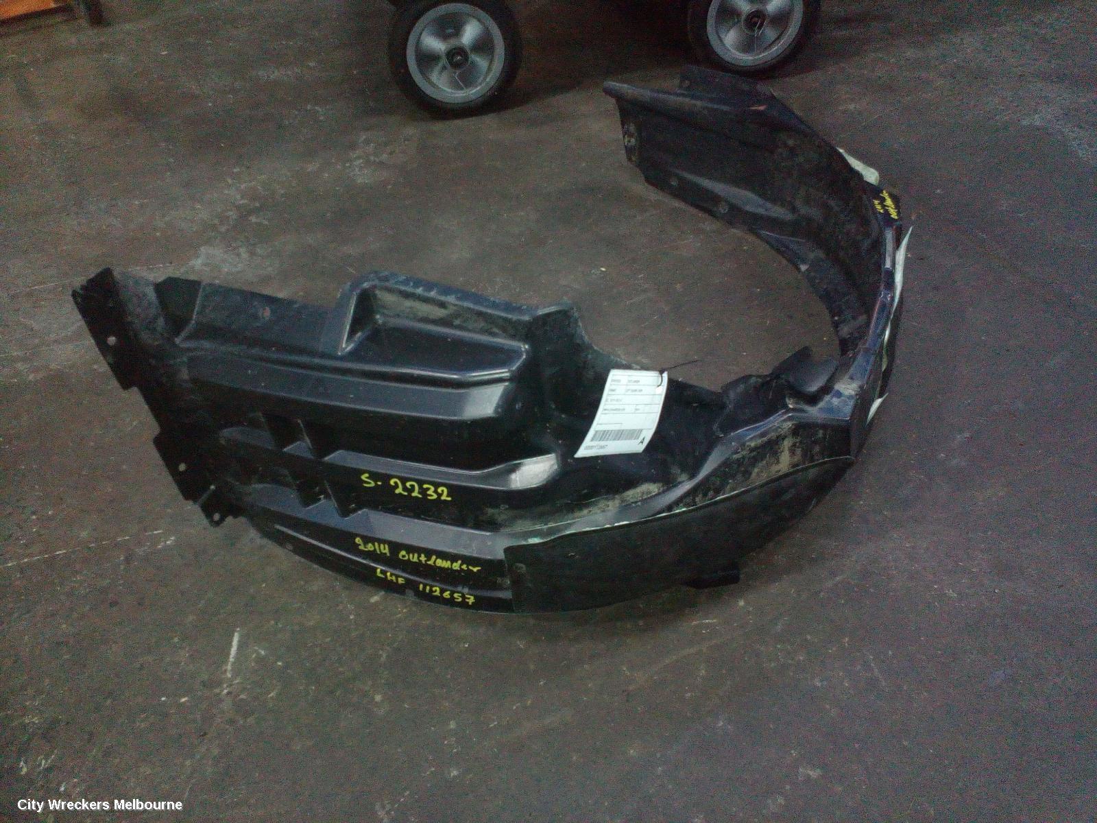 MITSUBISHI OUTLANDER LEFT GUARD LINER, ZJ-ZL, 10/2013 - 07/2021 - Image 2