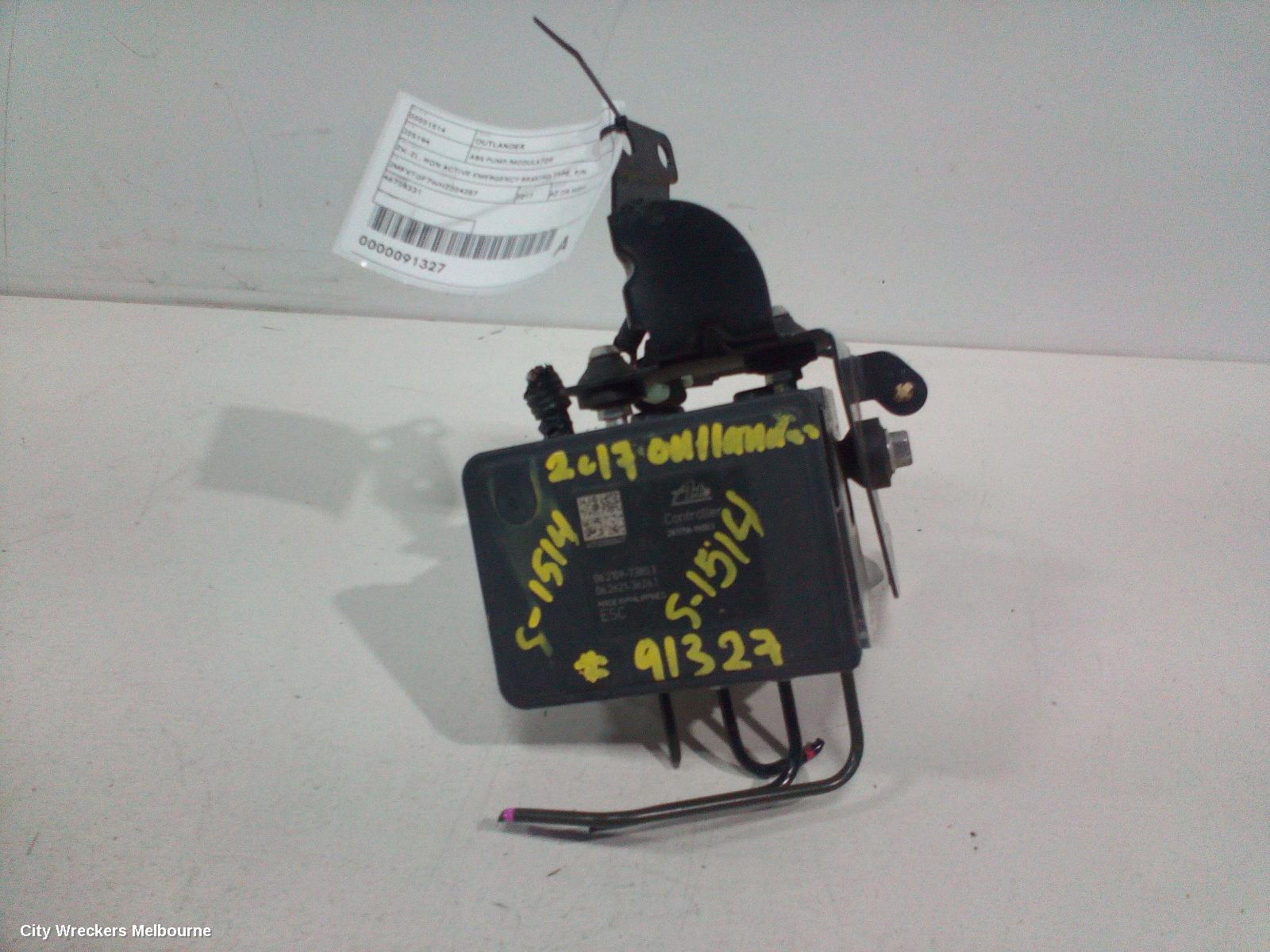 MITSUBISHI OUTLANDER ABS PUMP/MODULATOR, ZK-ZL, NON ACTIVE EMERGENCY BRAKING TYPE, P/N 4670B231, 04/2015 ONWARDS - Image 1