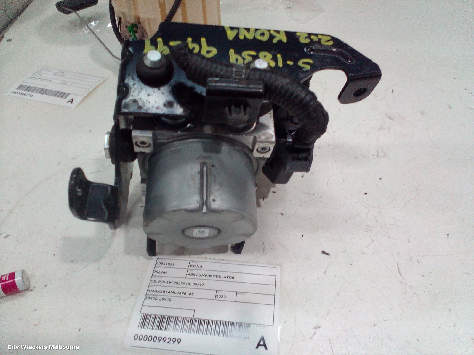 HYUNDAI KONA ABS PUMP/MODULATOR, OS, P/N 58900J9910, 09/2017 ONWARDS - Image 3