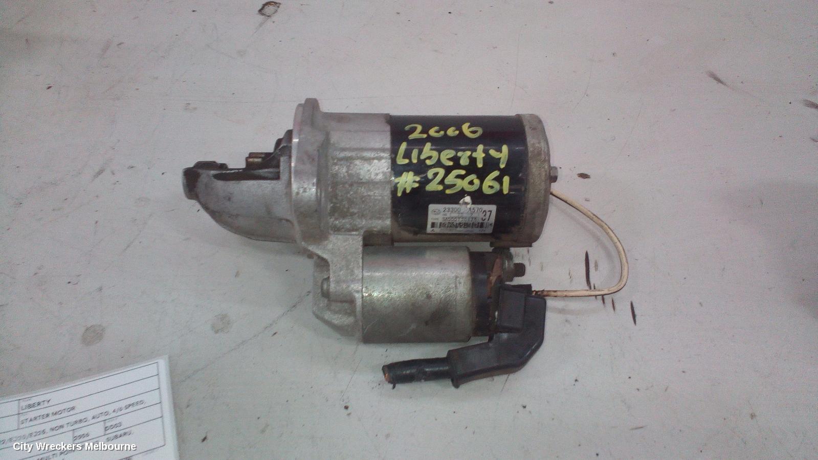 SUBARU LIBERTY STARTER, PETROL, EJ22/EJ20/EJ25, NON TURBO, AUTO, 4/6 SPEED, SERIES 1-5TH GEN, 12/1989 - 11/2014 - Image 3