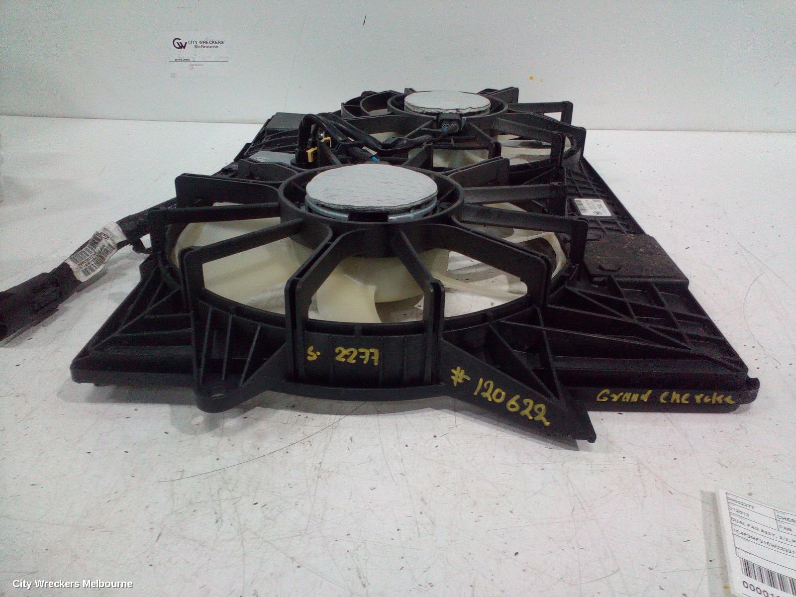 JEEP CHEROKEE FAN, DUAL FAN ASSY, 3.2, PETROL, KL, 02/2014 - 11/2022 - Image 2