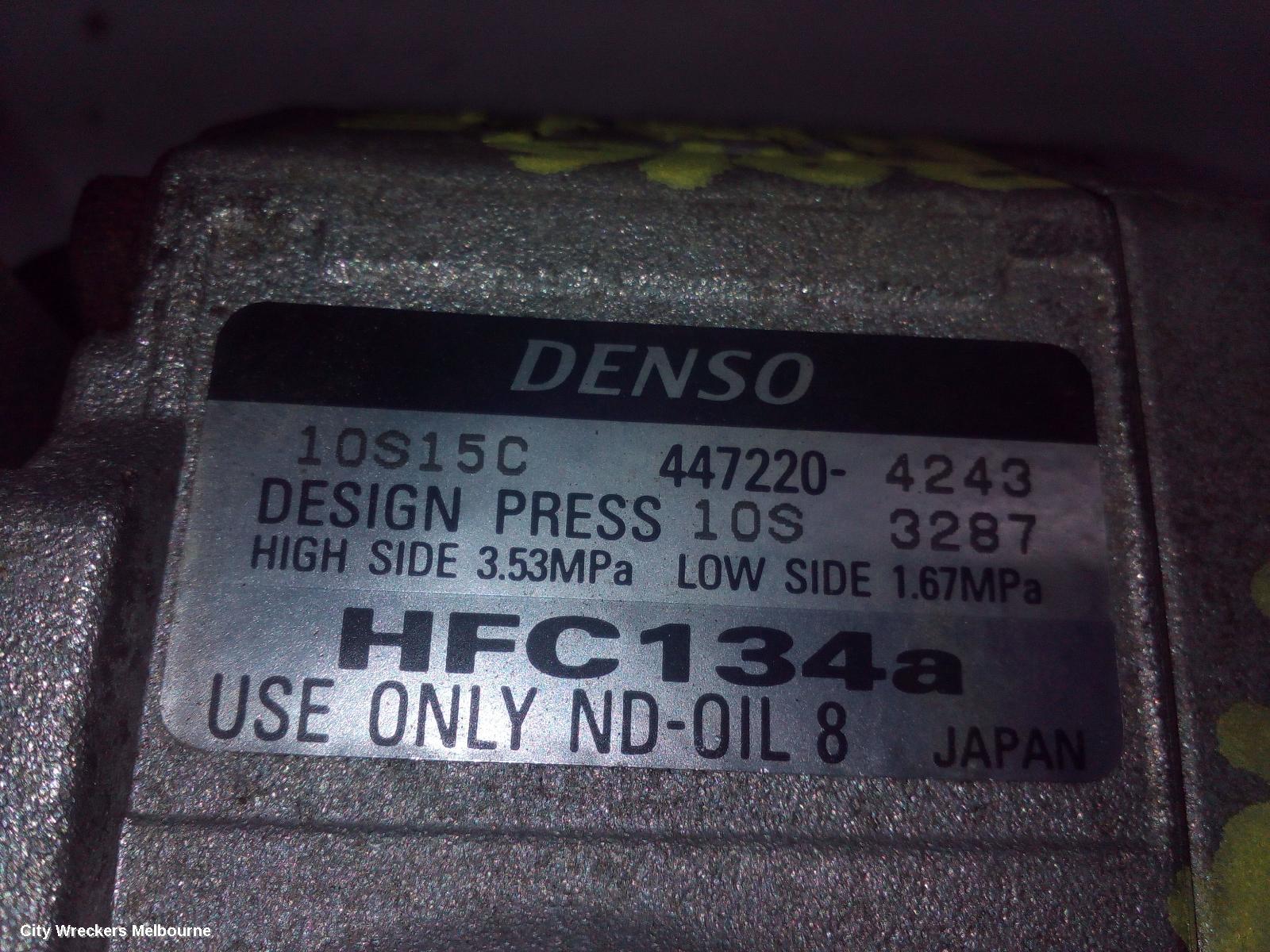 TOYOTA HIACE A/C COMPRESSOR, KDH, 3.0, 1KD-FTV, DIESEL, DENSO 10S17C TYPE, 09/2006 - 04/2019 - Image 2