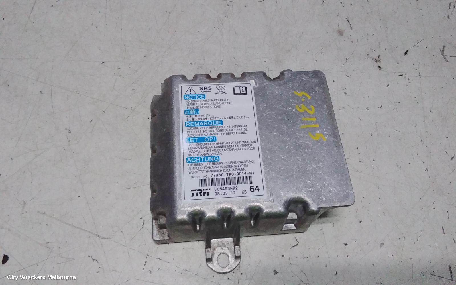 HONDA CIVIC AIRBAG MODULE/SENSOR, MODULE, SEDAN, NON HYBRID, 9TH GEN, 02/2012 - 03/2014 - Image 2