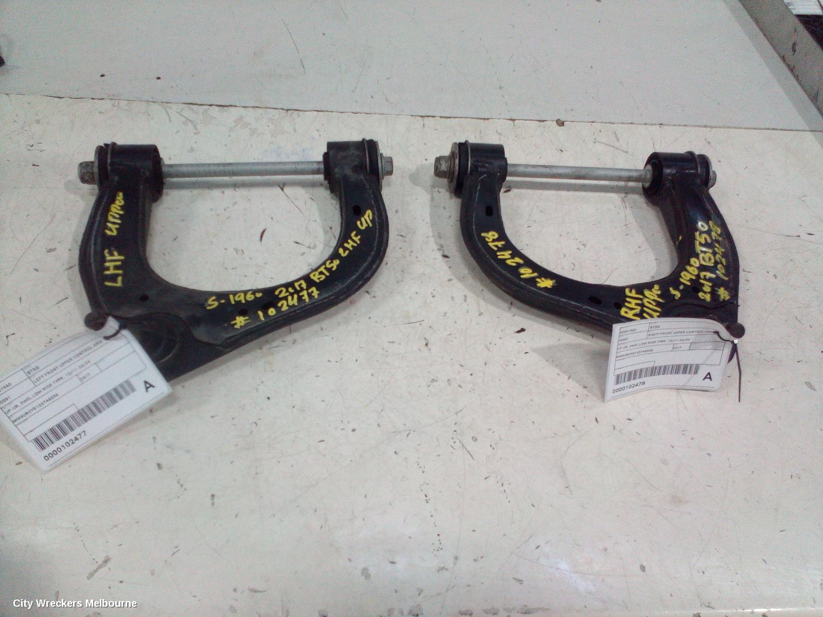 MAZDA BT50 RIGHT FRONT UPPER CONTROL ARM, UP-UR, 2WD, LOW RIDE TYPE, 10/2011 - 06/2020 - Image 3