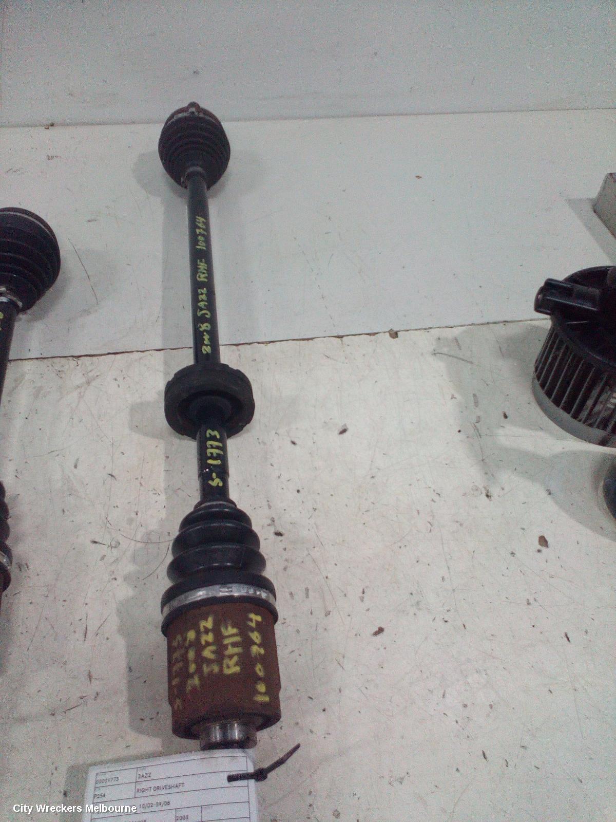 HONDA JAZZ RIGHT DRIVESHAFT, 1.3, ABS TYPE, GD, 10/2002 - 09/2008 - Image 2