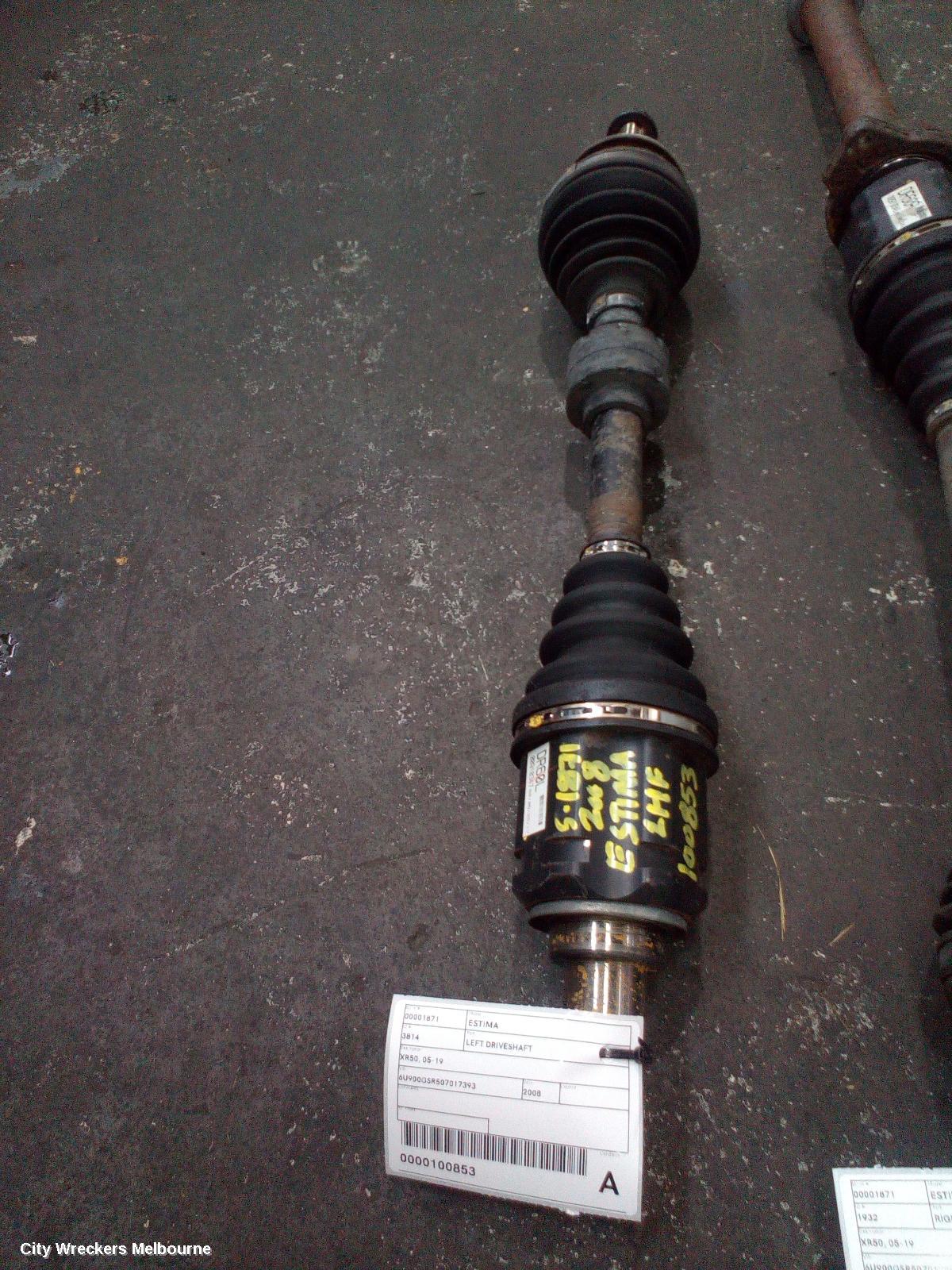 TOYOTA ESTIMA LEFT DRIVESHAFT, XR50, 05-19 - Image 2