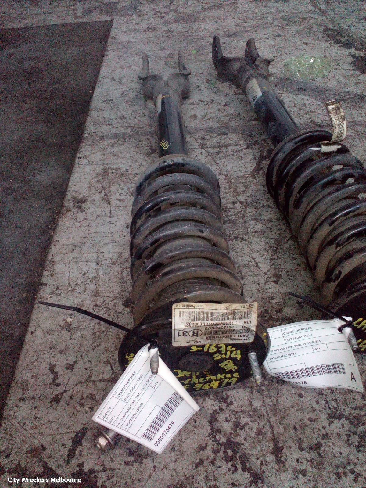 JEEP GRANDCHEROKEE RIGHT FRONT STRUT, WK, STANDARD TYPE, 2WD, 10/2010 - 09/2016 - Image 3