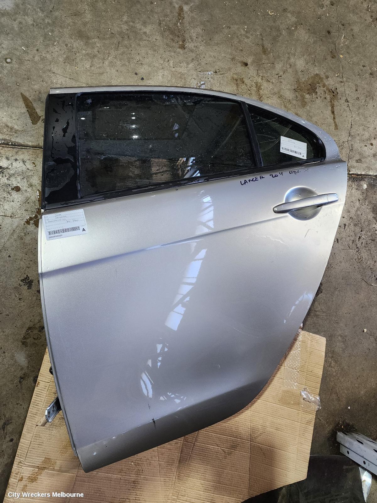 MITSUBISHI LANCER LEFT REAR DOOR/SLIDING, CJ, SEDAN/HATCH, 07/2007 - 10/2015 - Image 2