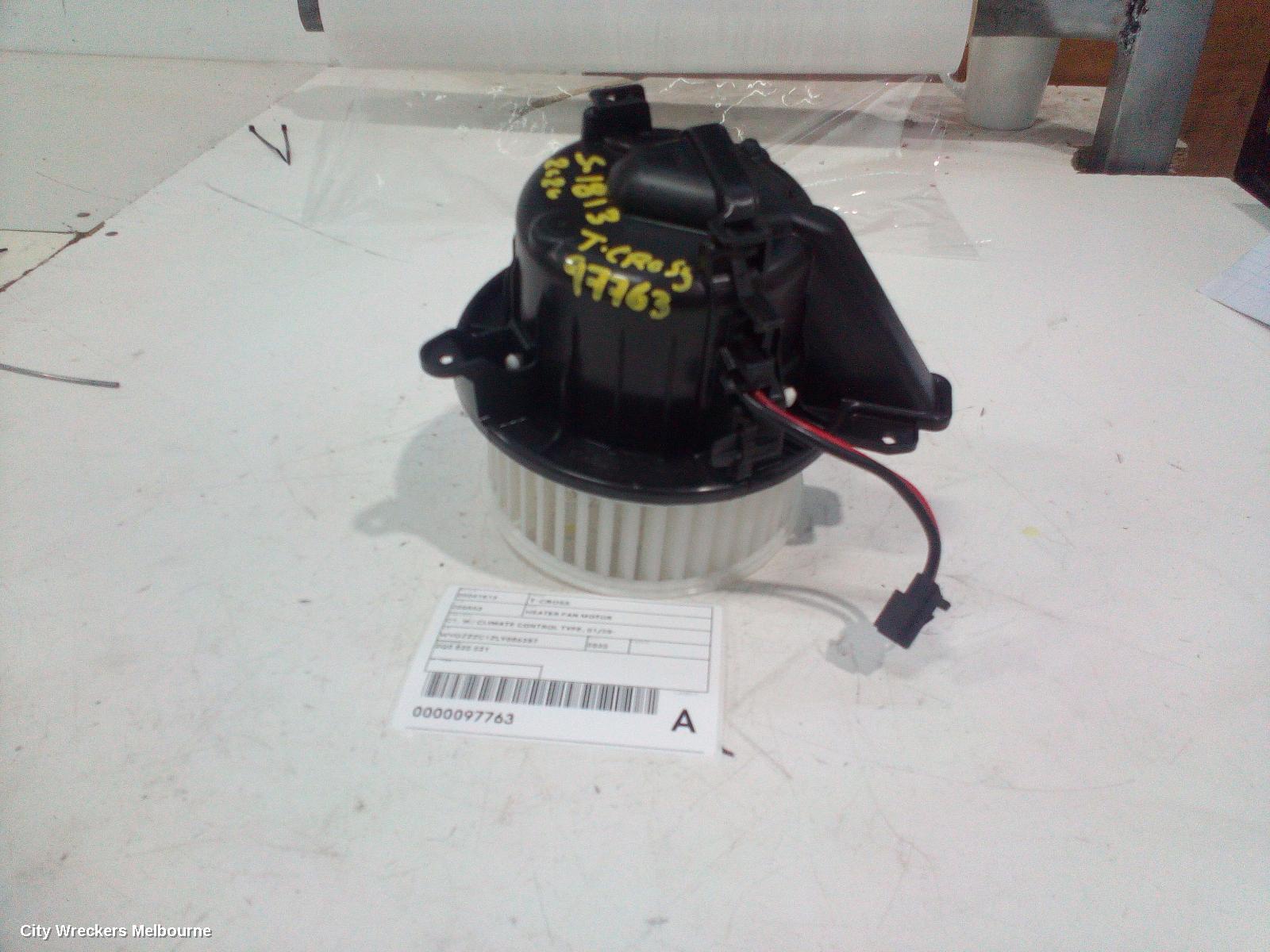 VOLKSWAGEN T-CROSS HEATER FAN MOTOR, C1, W/ CLIMATE CONTROL TYPE, 01/2020 ONWARDS - Image 2