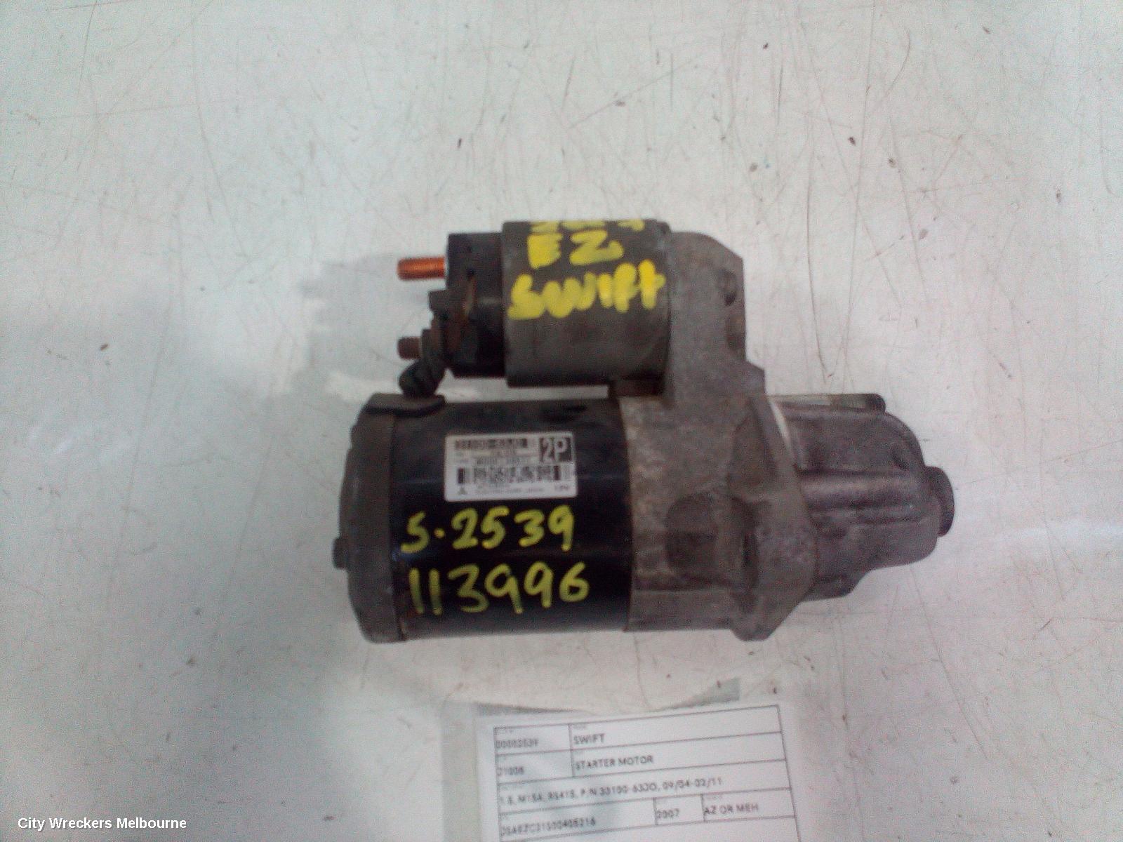 SUZUKI SWIFT STARTER, 1.5, M15A, RS415, P/N 33100-63JO, 09/2004 - 02/2011 - Image 2