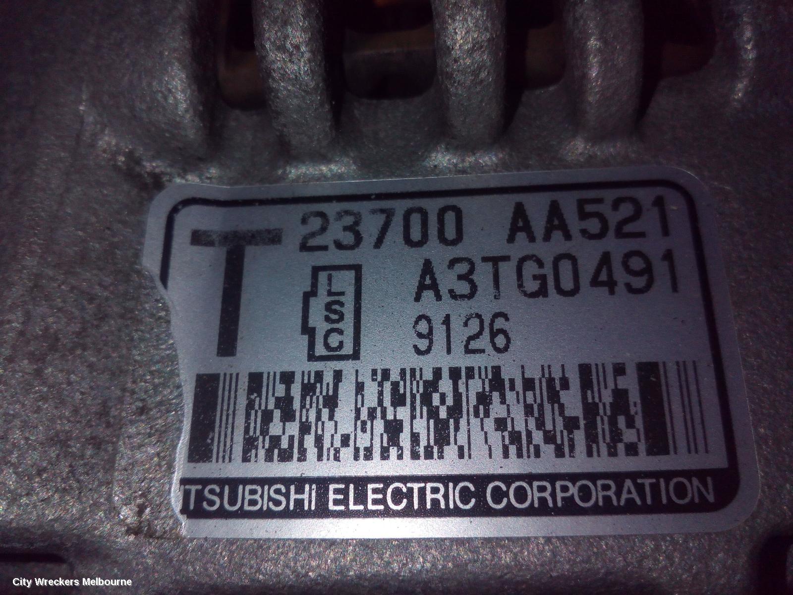 SUBARU LIBERTY ALTERNATOR, PETROL, 2.5, EJ25, 4TH GEN, 09/2003 - 08/2009 - Image 3