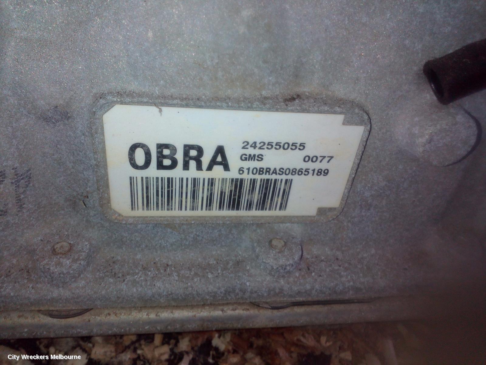 HOLDEN COMMODORE TRANS/GEARBOX, AUTO, 3.6, LLT ENG, MYB, 1BWA TAG, VE, 08/2009 - 04/2013 - Image 3