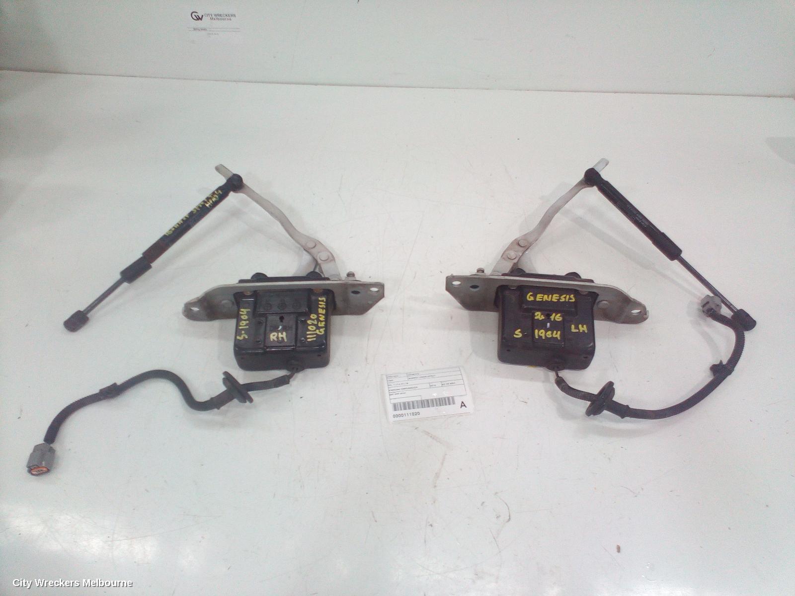 HYUNDAI GENESIS BONNET HINGE/STRUT, DH, HINGES (PAIR), 11/2014 - 01/2018 - Image 2