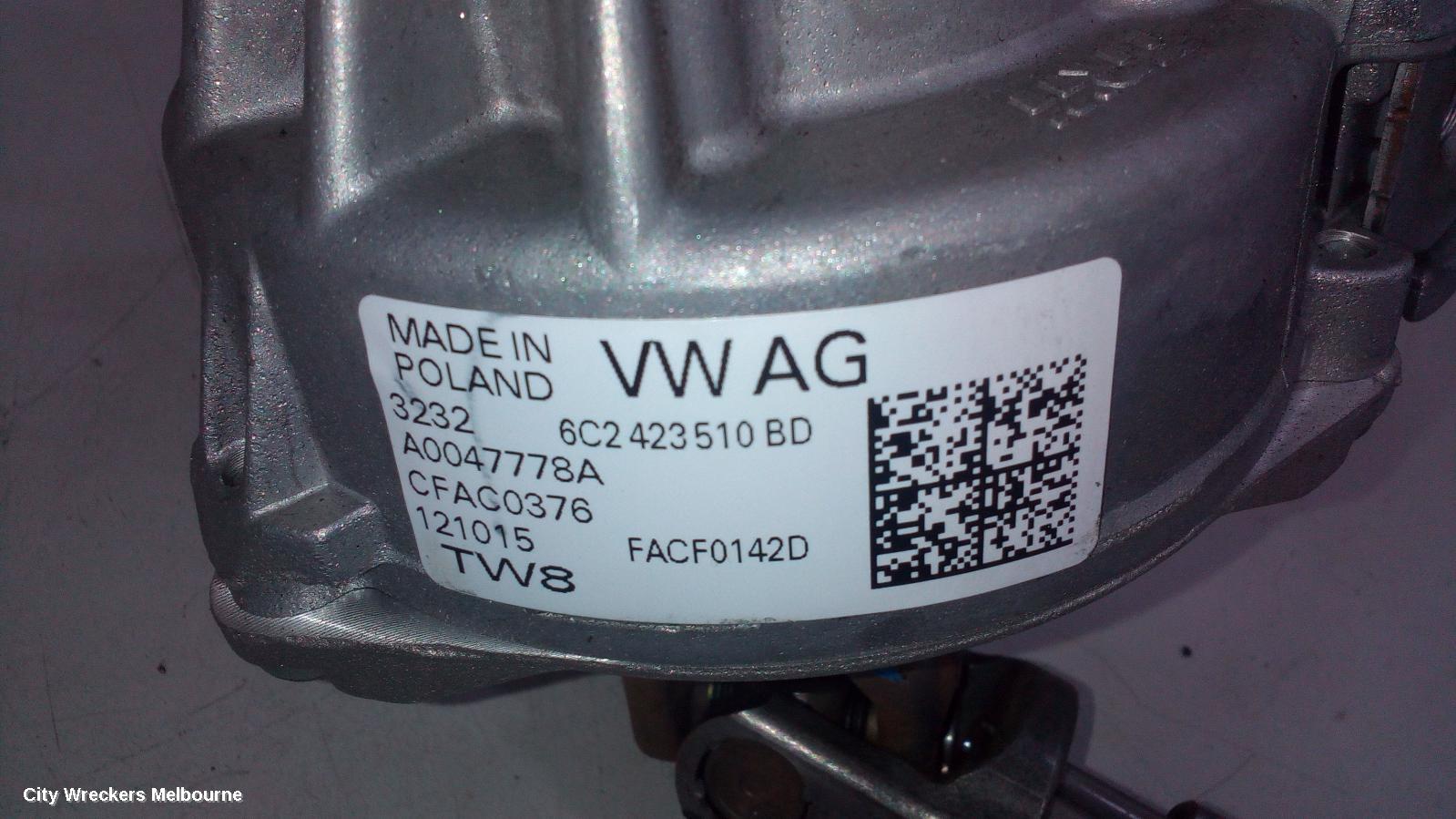 VOLKSWAGEN POLO STEERING COLUMN, 6R, 05/2014 - 09/2017 - Image 2