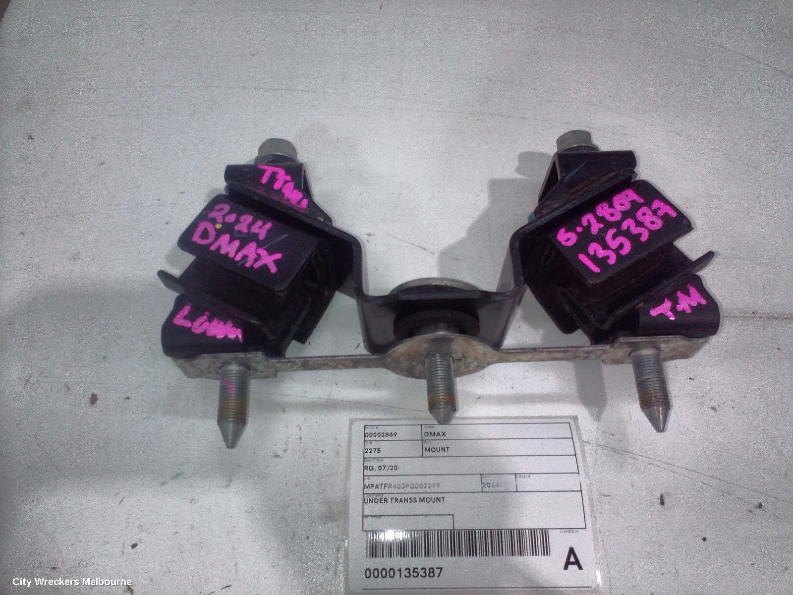 ISUZU DMAX MOUNT, RG, 07/2020 ONWARDS - Image 1